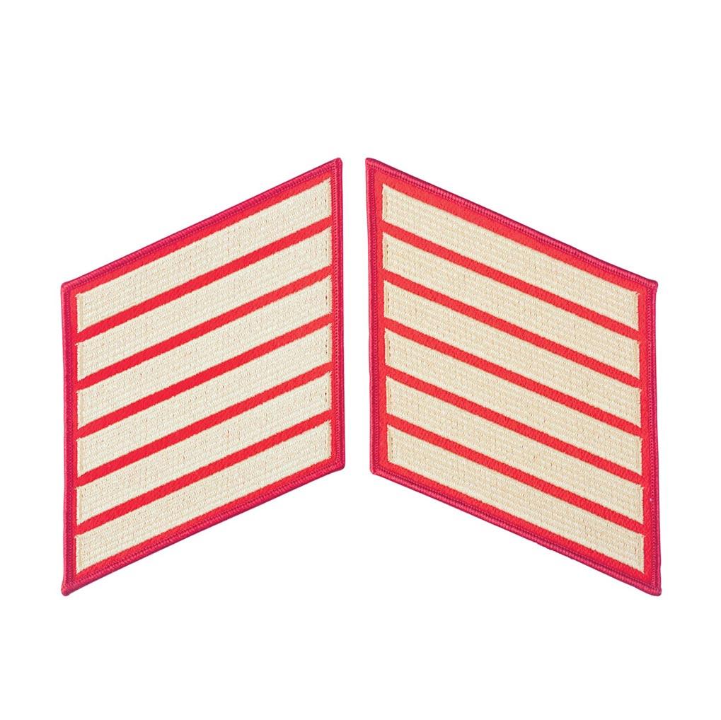 Gold on Red Female Service Stripes - Image 7
