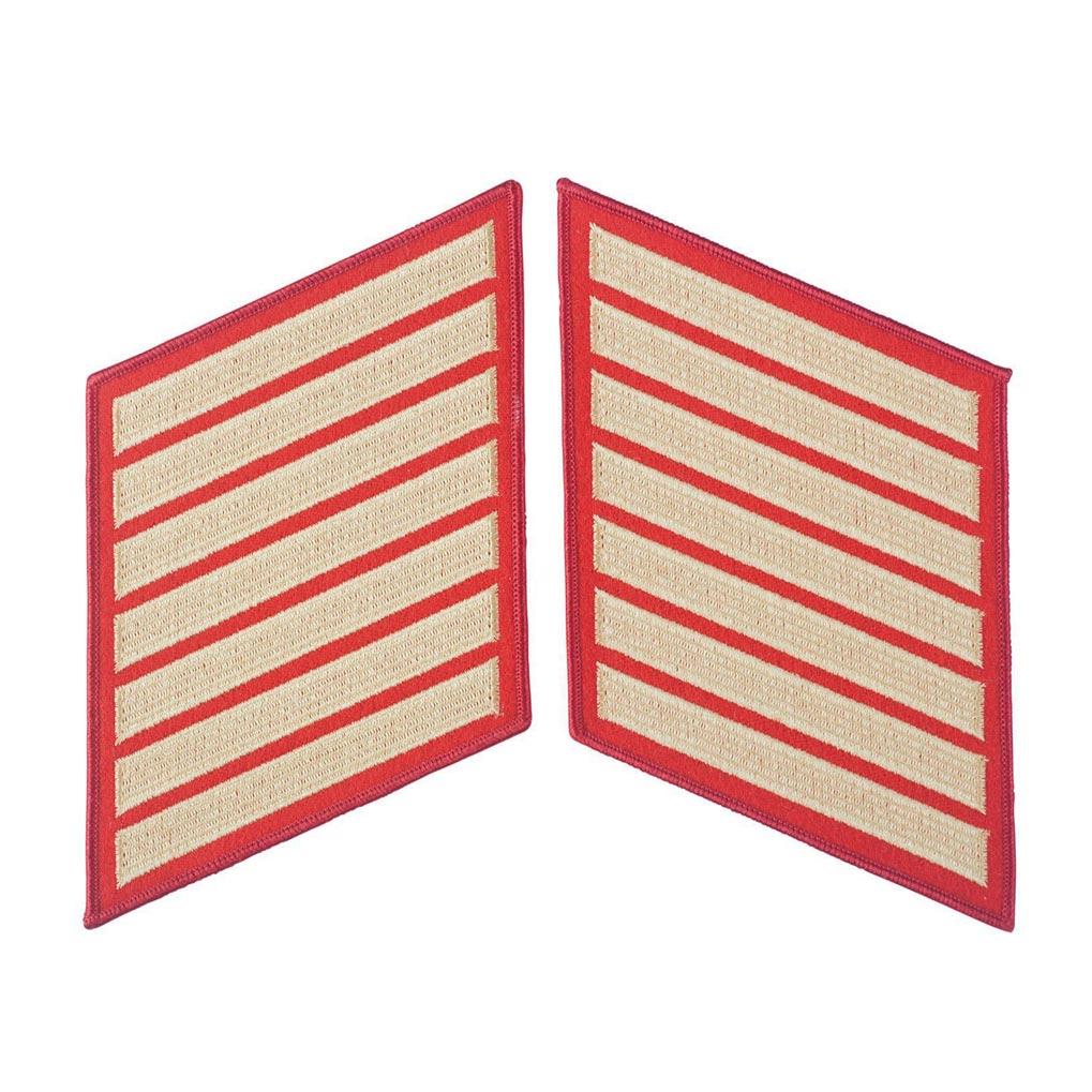 Gold on Red Female Service Stripes - Image 8