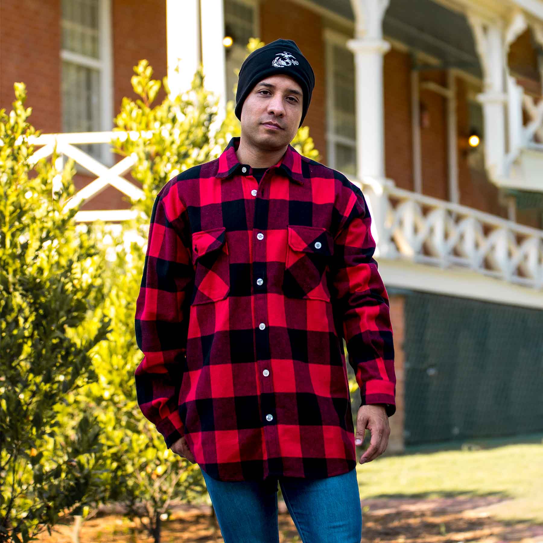 Extra Heavyweight Flannel Shirt- Red Plaid - Image 2