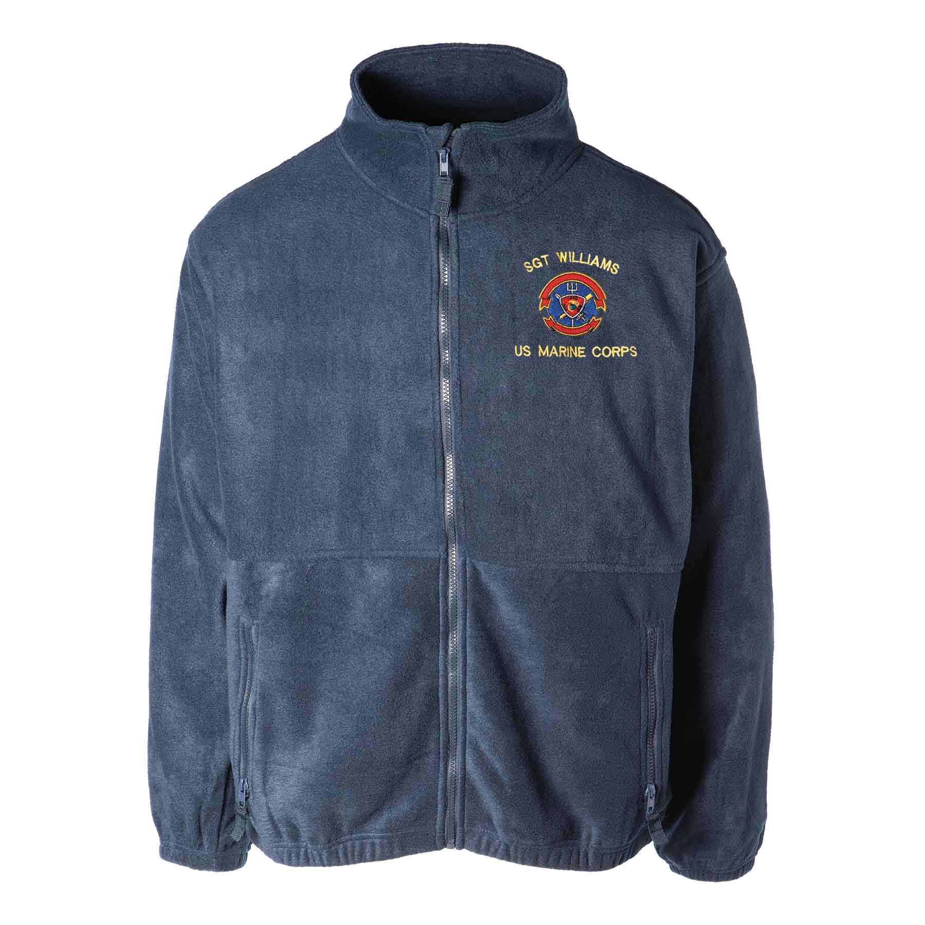 22nd MEU Fleet Marine Force Embroidered Fleece Full Zip - Image 3