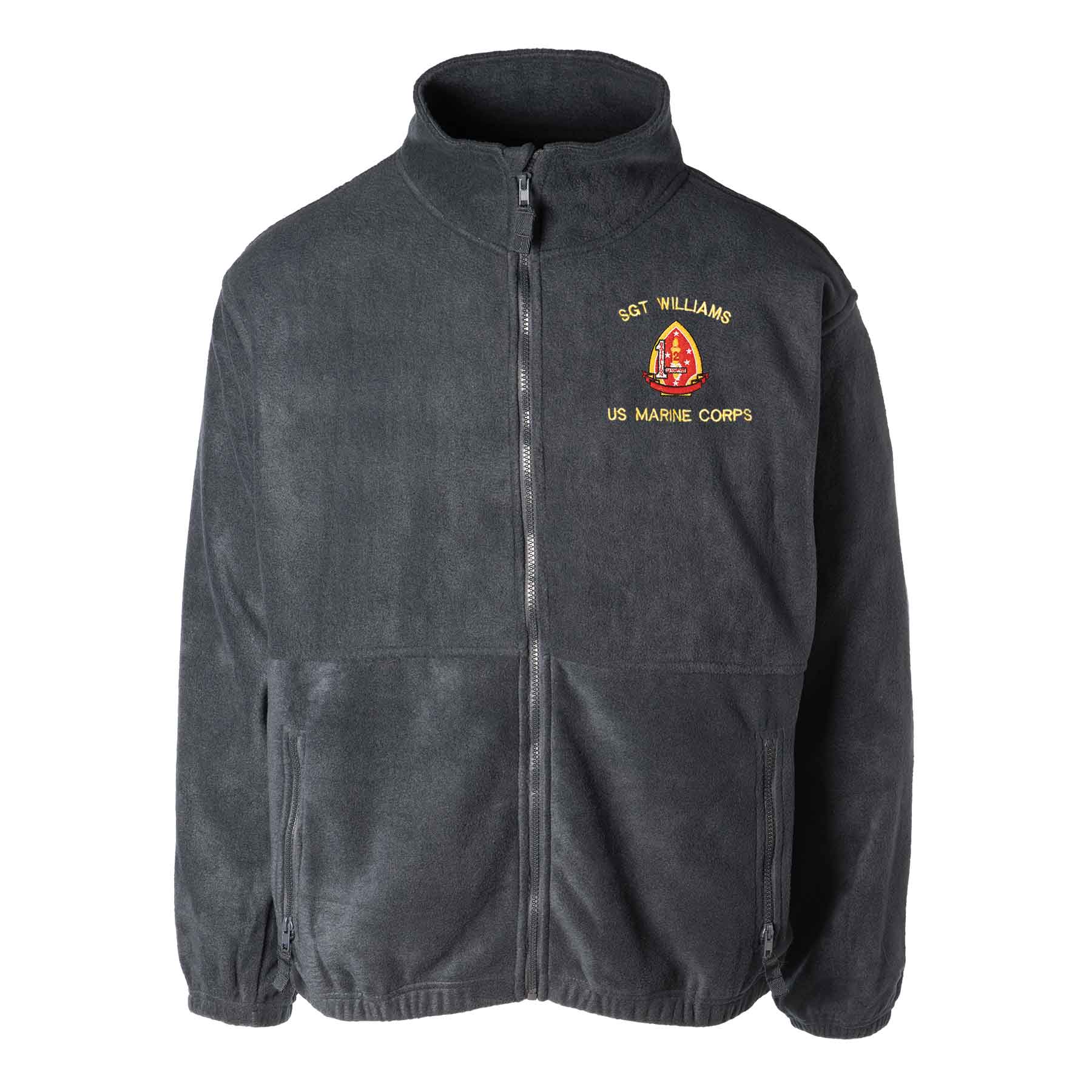 1st Battalion 2nd Marines Embroidered Fleece Full Zip