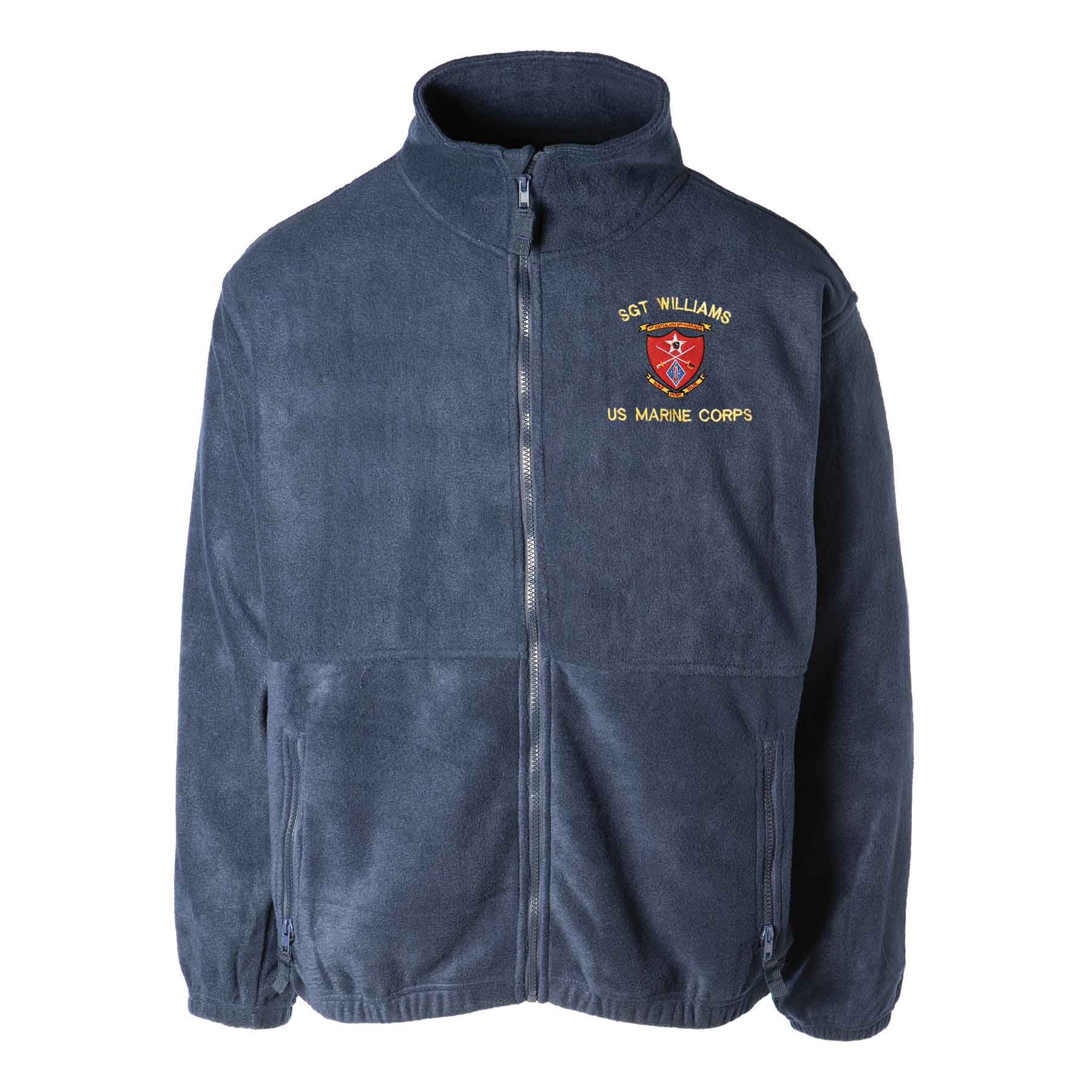 1st Battalion 5th Marines Embroidered Fleece Full Zip - Image 3