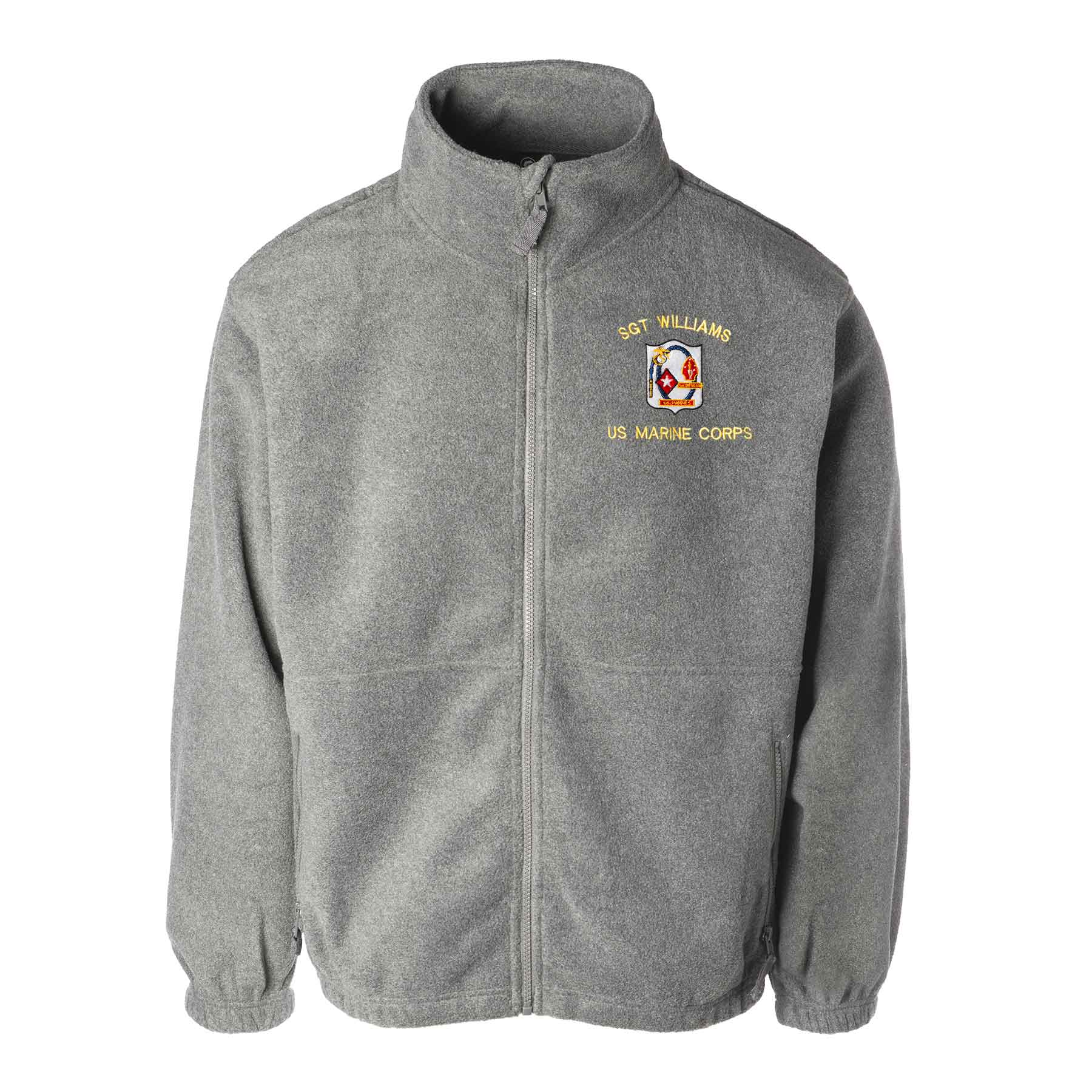 1st Battalion 6th Marines Embroidered Fleece Full Zip - Image 2