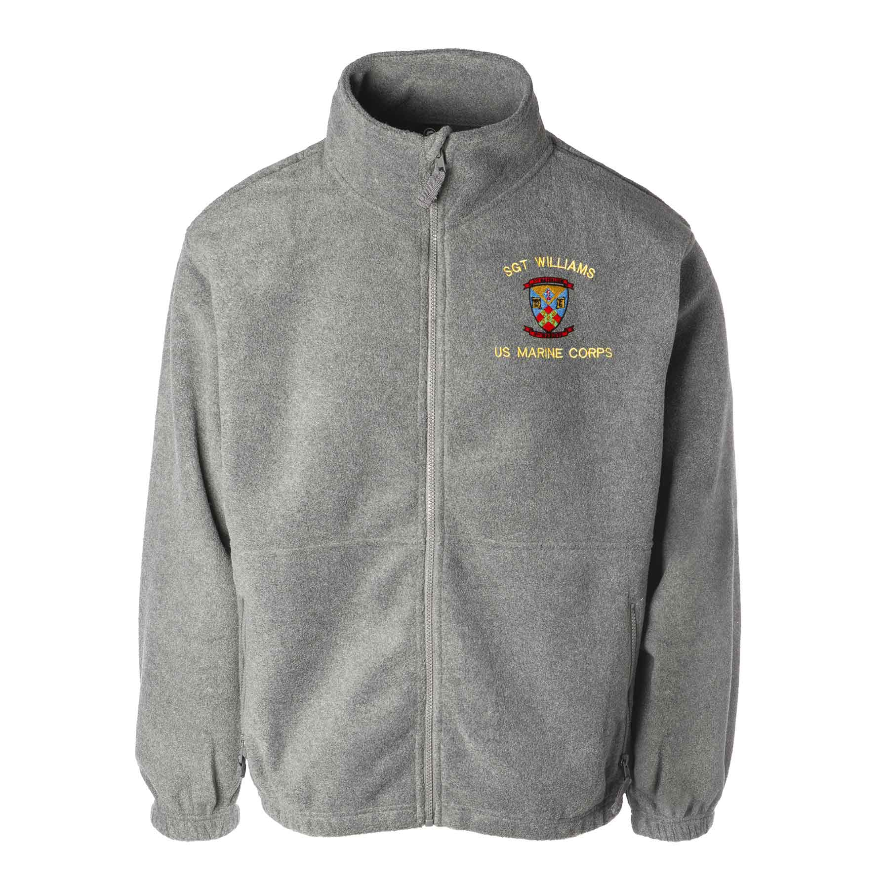 2nd Battalion 5th Marines Embroidered Fleece Full Zip - Image 2