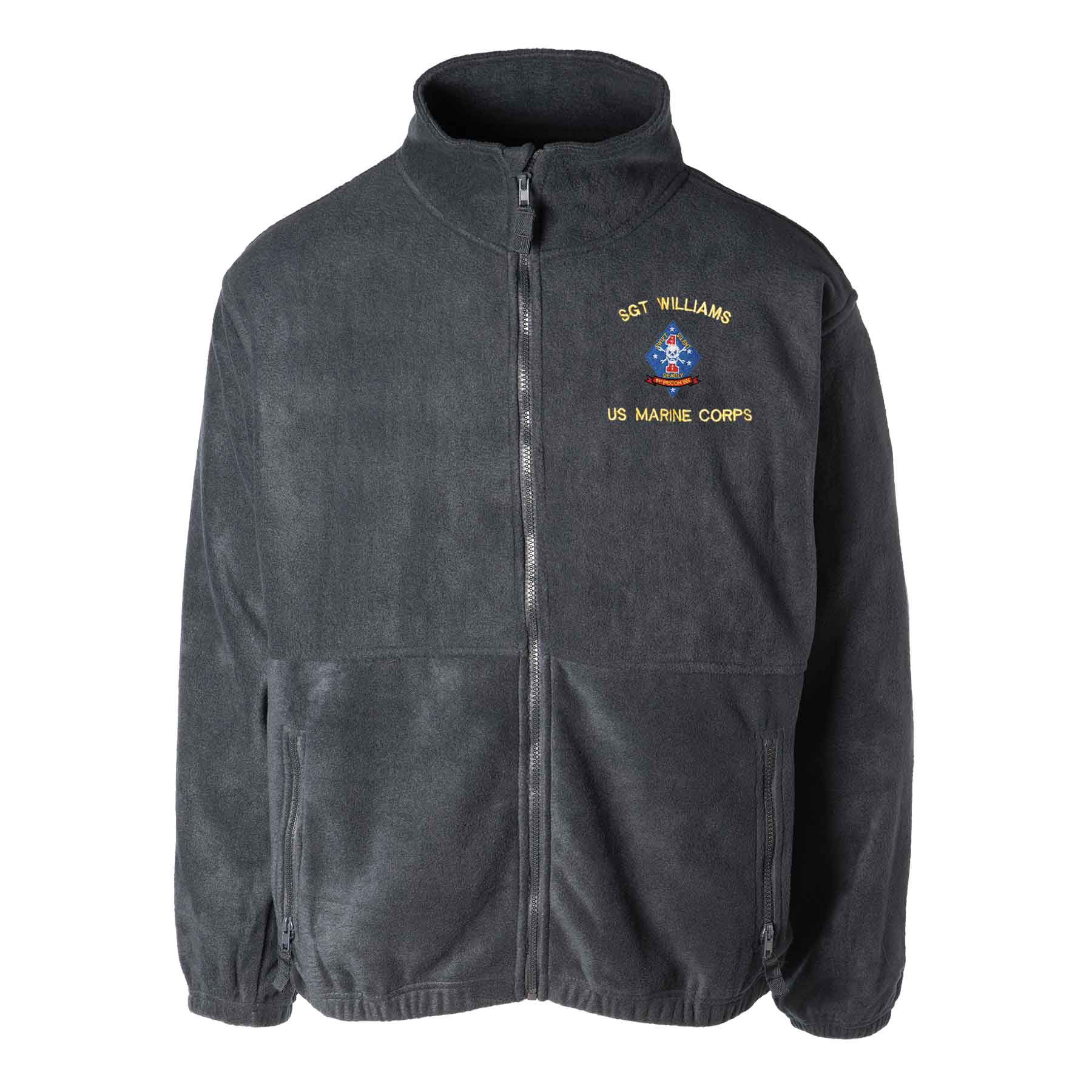 1st Recon Battalion Embroidered Fleece Full Zip