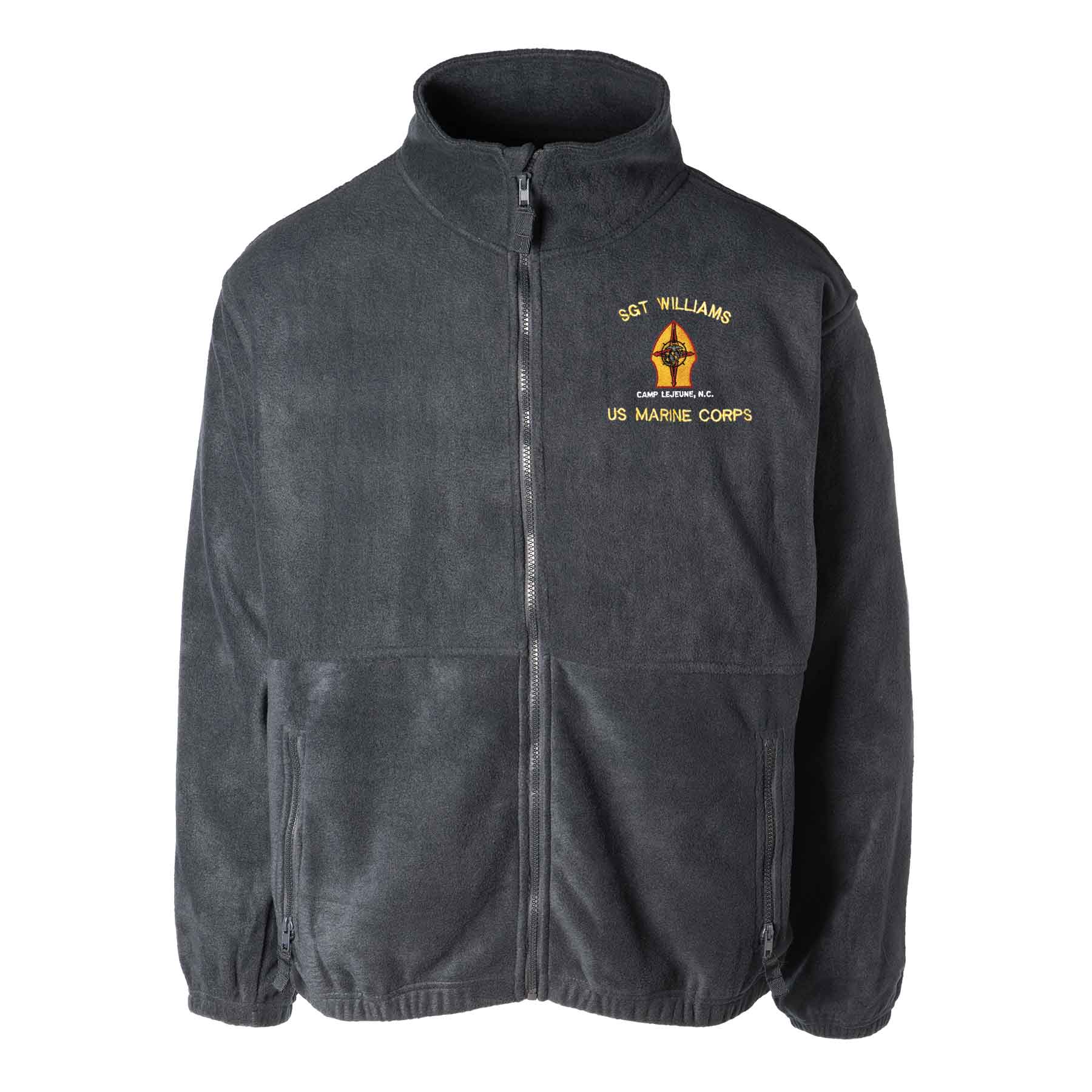 MCB Camp Lejeune Embroidered Fleece Full Zip
