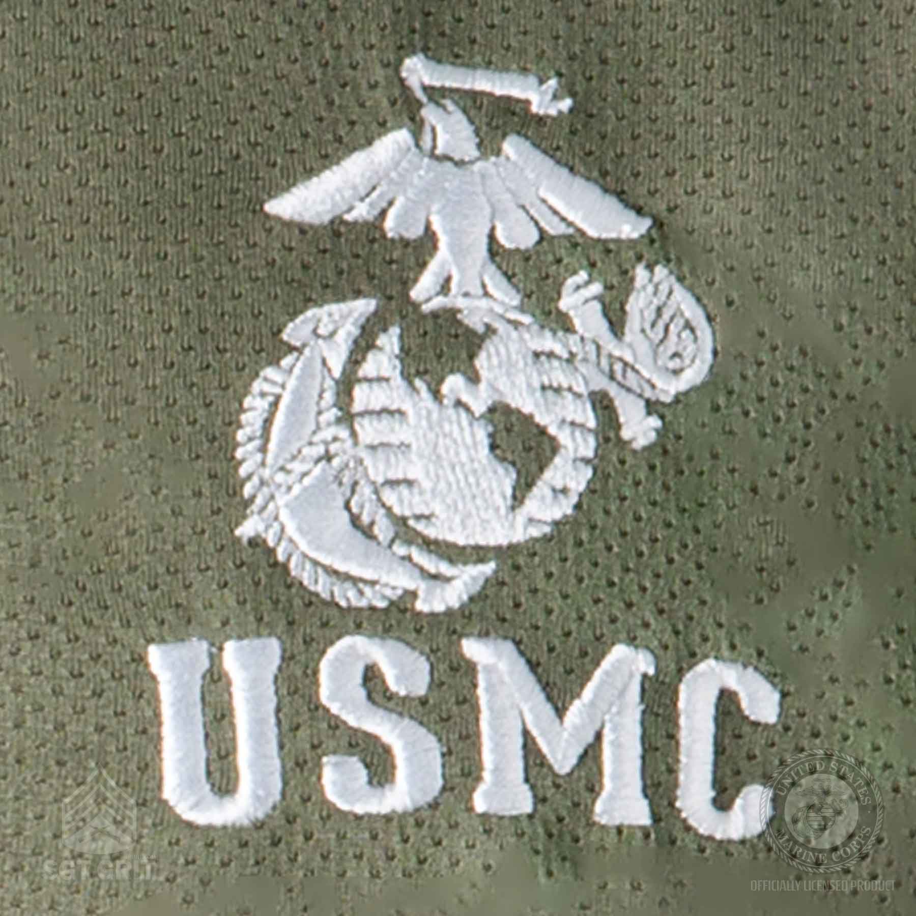 EGA USMC Performance Polo – OD Green - Image 2