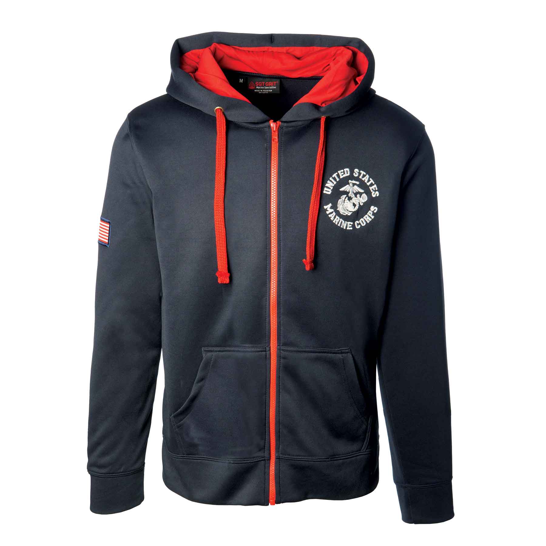 USMC Full Zip Hoodie