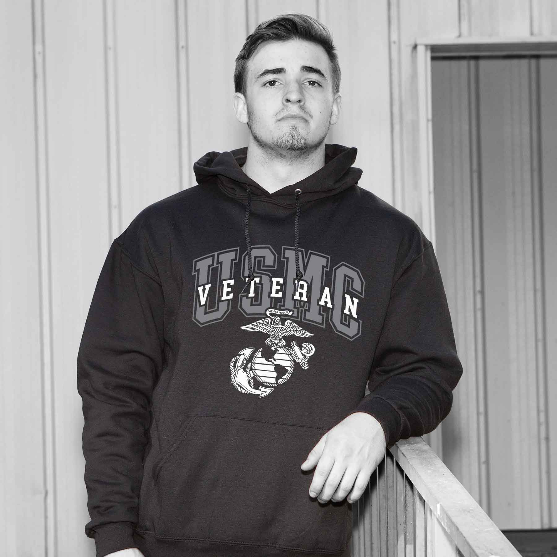 USMC Veteran Overlay Hoodie - Image 8