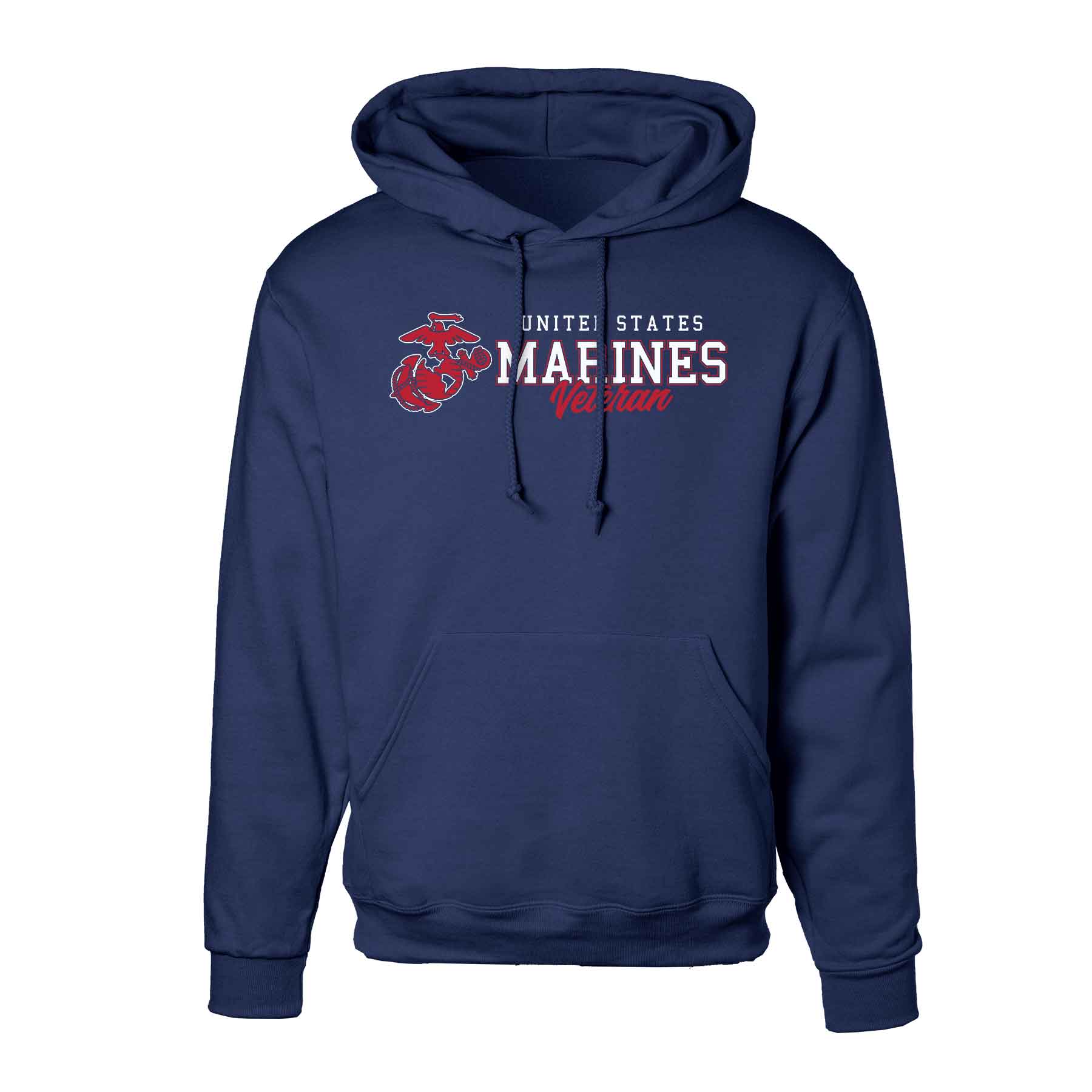USMC Veteran Script Hoodie