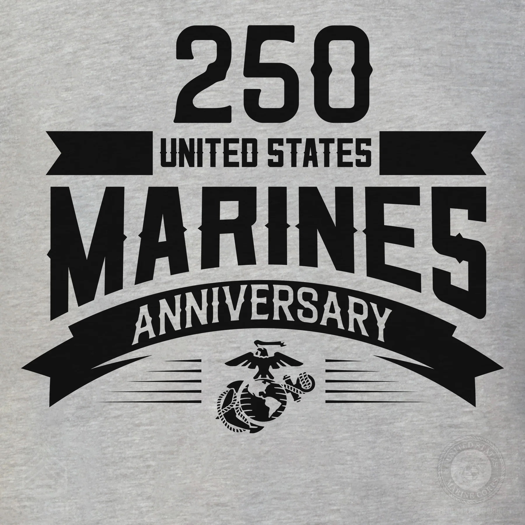 USMC 250th Anniversary Ribbon Hoodie - Image 3