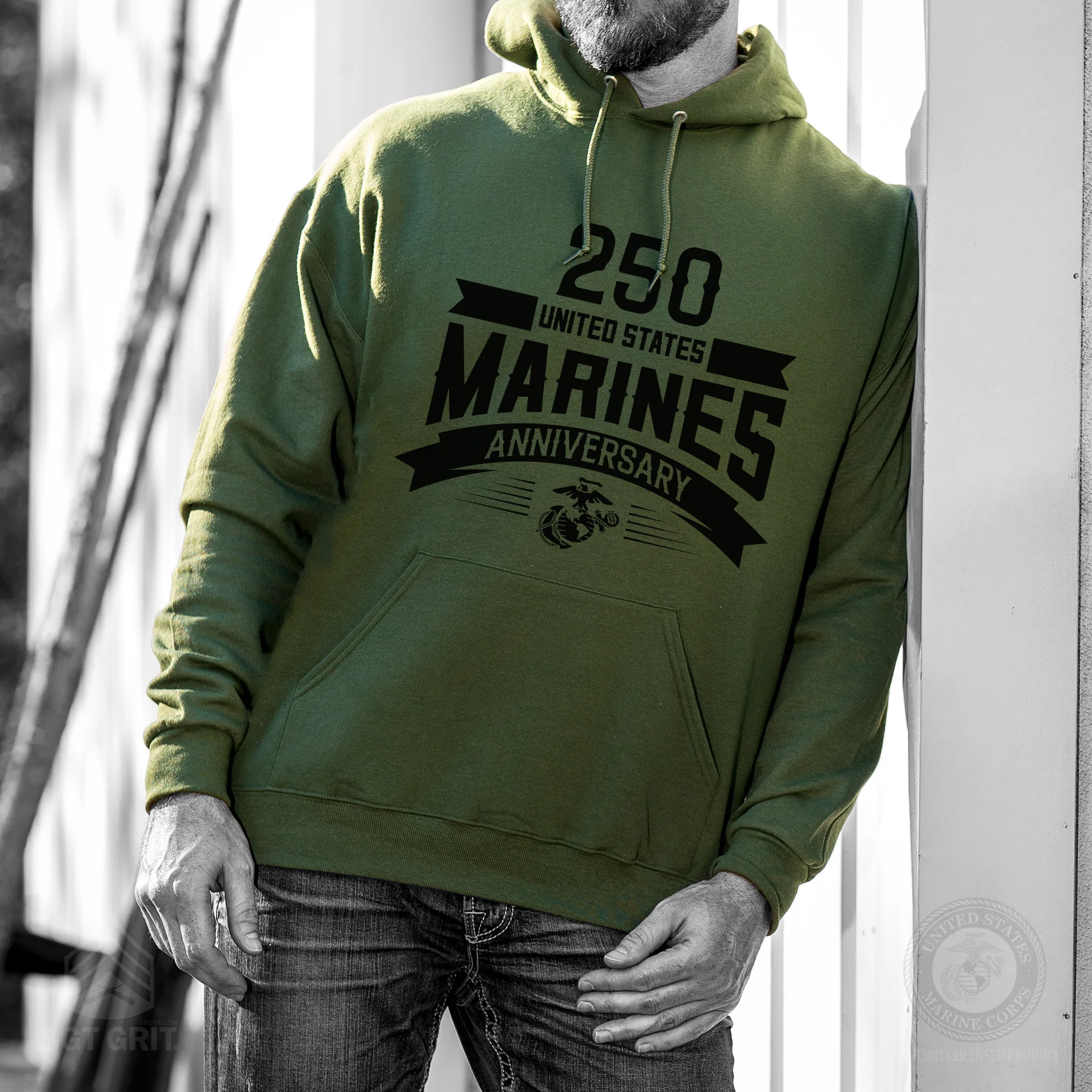 USMC 250th Anniversary Ribbon Hoodie - Image 5