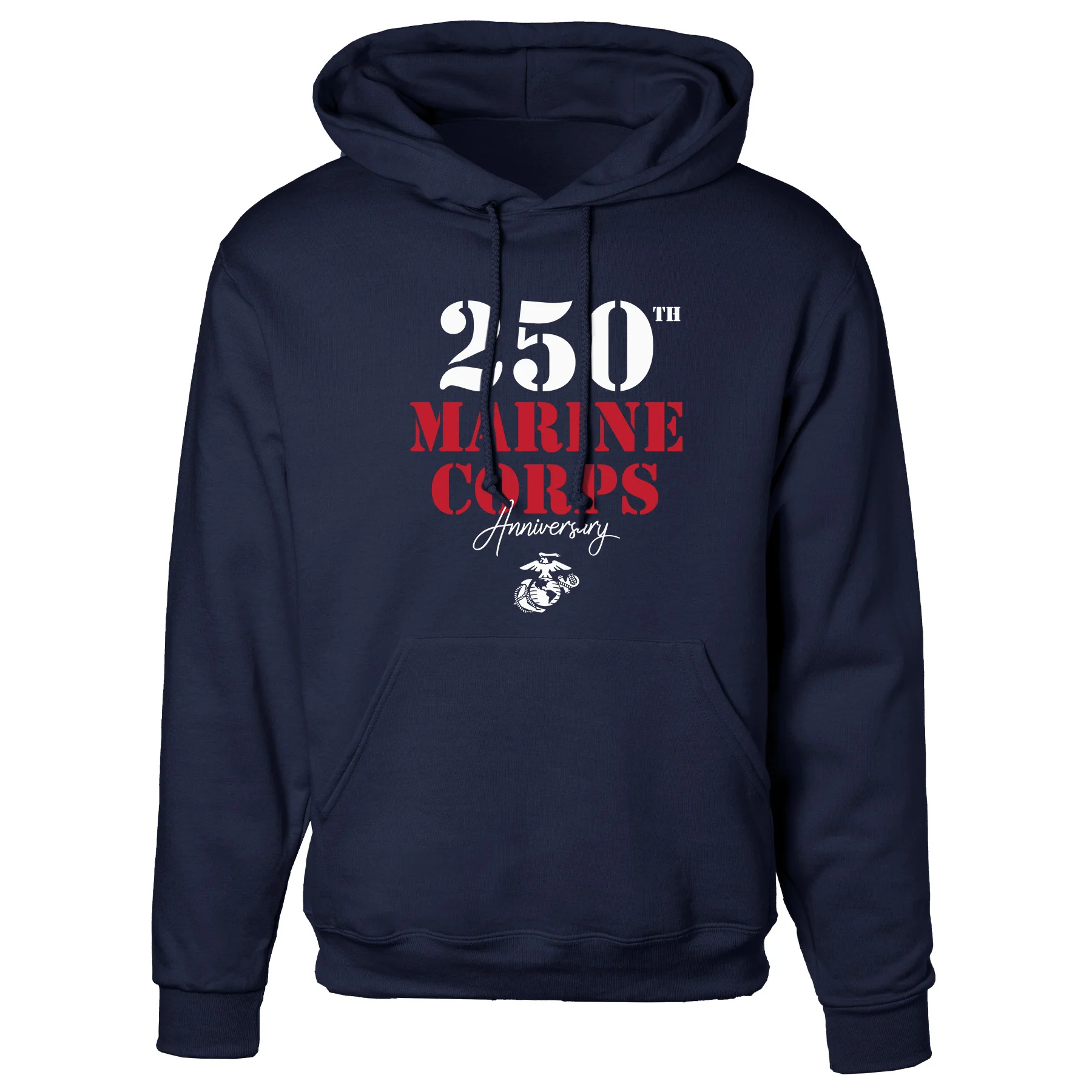 USMC 250th Anniversary Stencil Hoodie