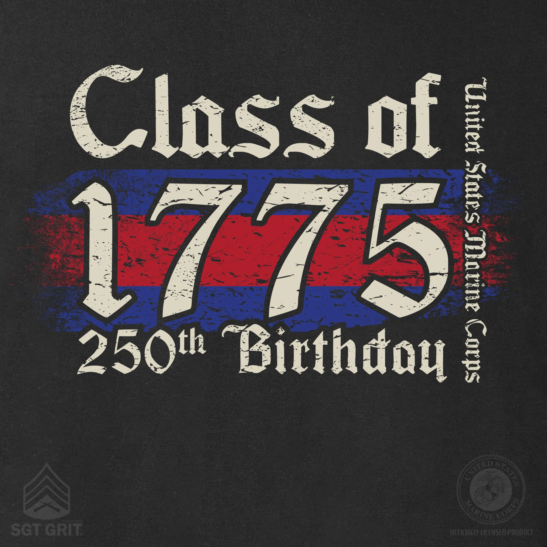 USMC 250th Birthday Class of 1775 Hoodie - Image 3