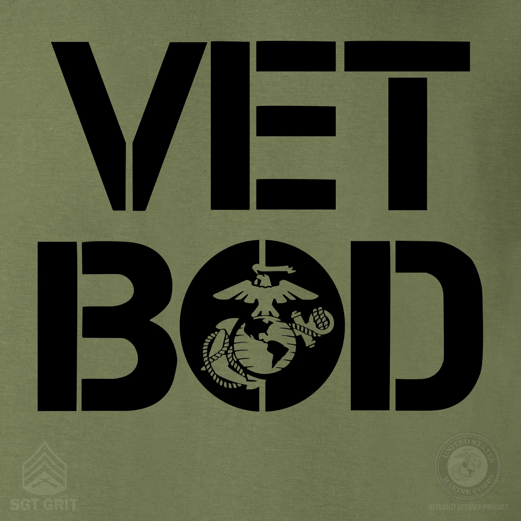 Vet Bod Hoodie- OD Green - Image 3