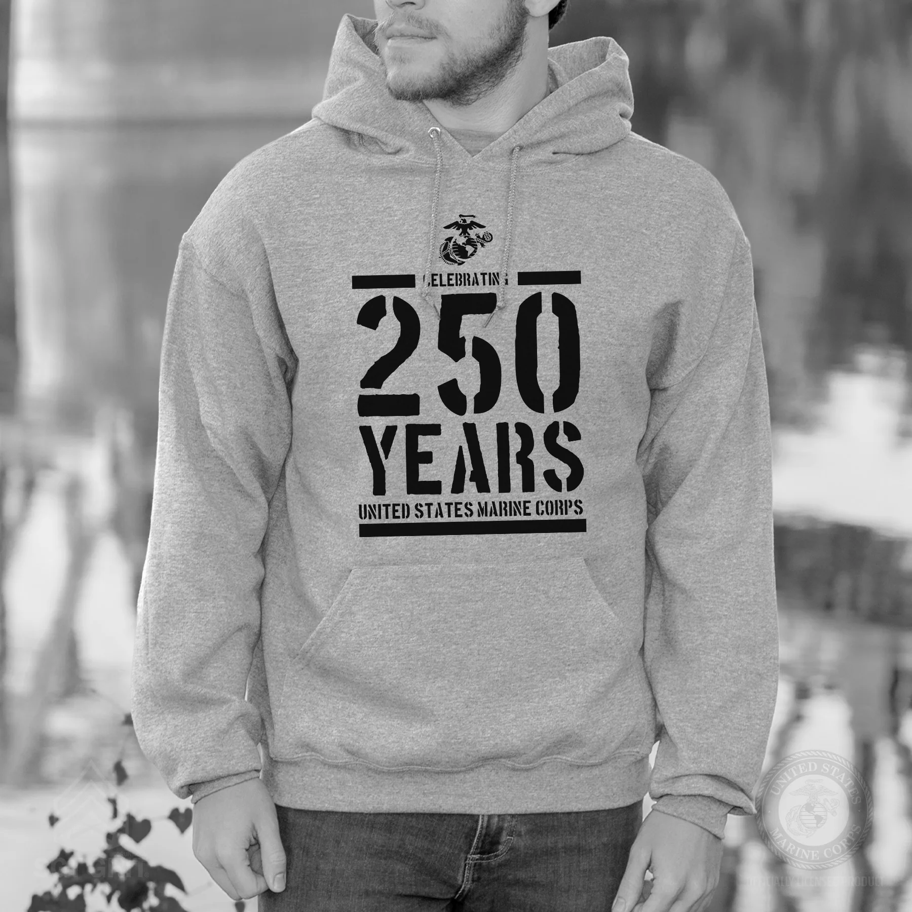 USMC Celebrating 250 Years Hoodie - Image 5