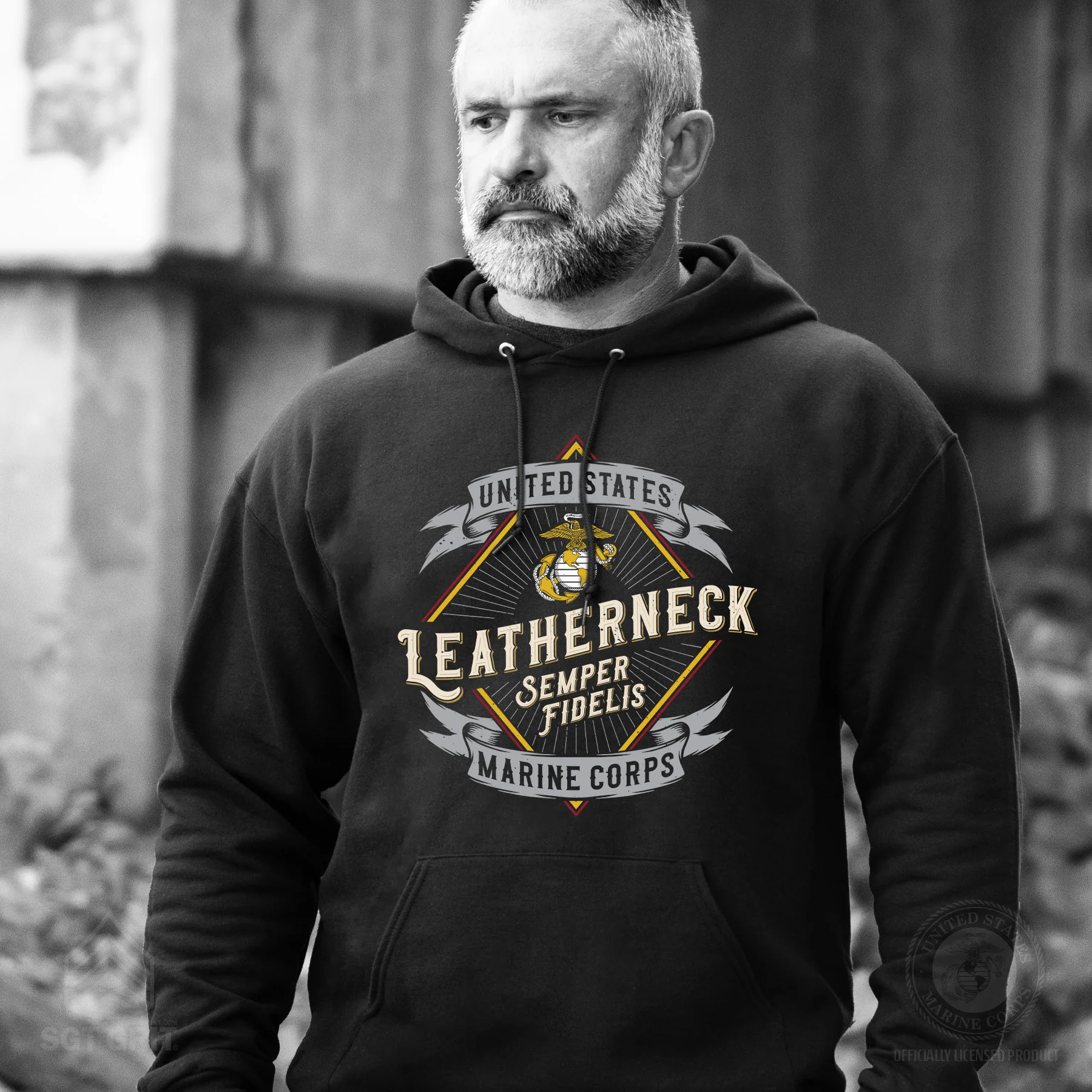 Marines Leatherneck Diamond Hoodie - Image 2