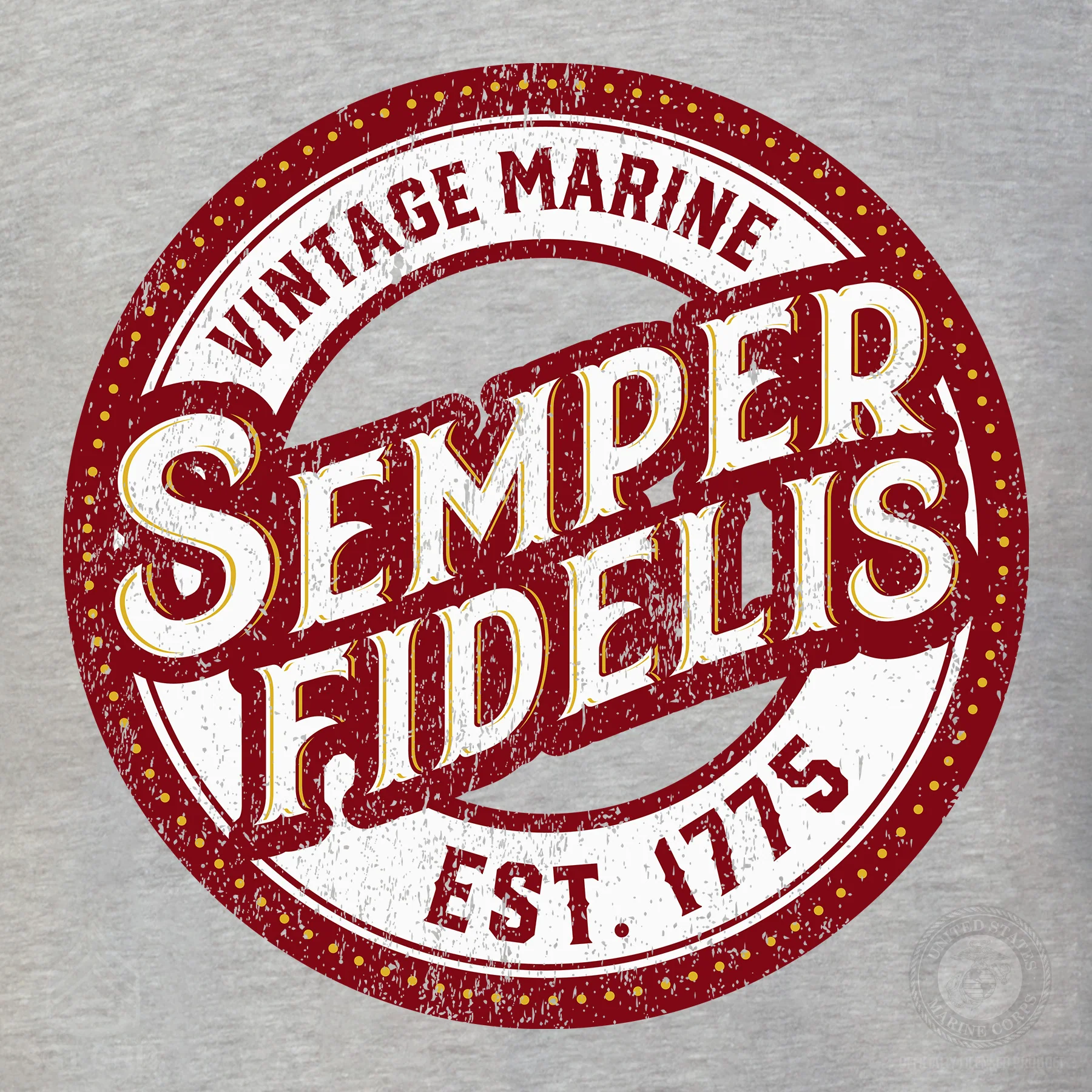 Semper Fidelis Vintage Marine Hoodie - Image 3