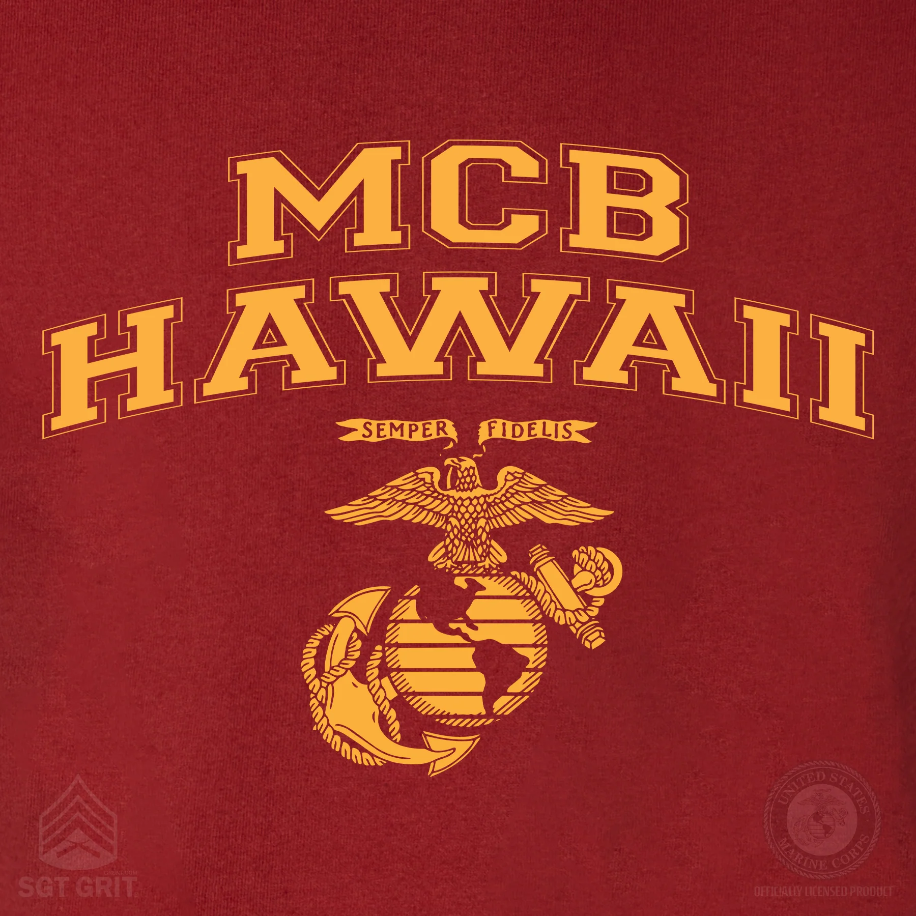 Marine Corps Base Collegiate EGA Hoodie - Image 42