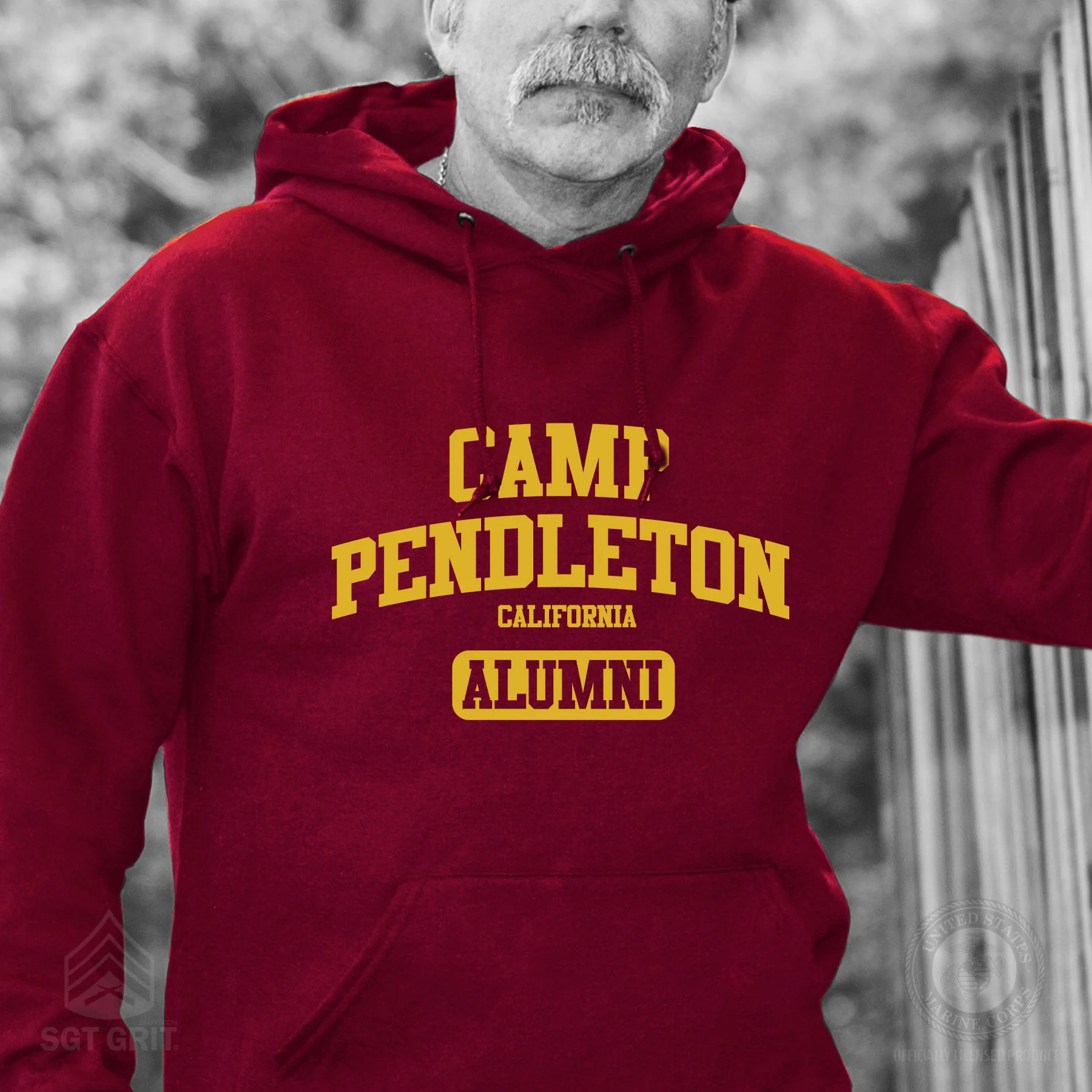 Marine Corps Camp Collegiate Alumni Hoodie - Image 11