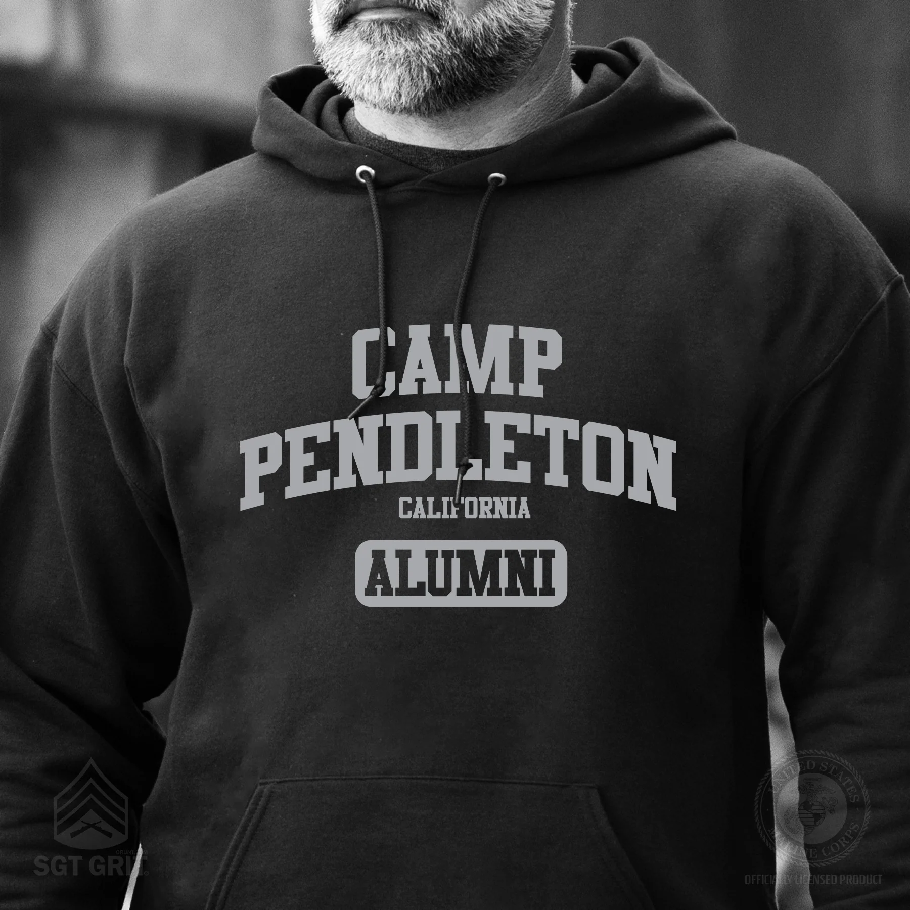 Marine Corps Camp Collegiate Alumni Hoodie - Image 2