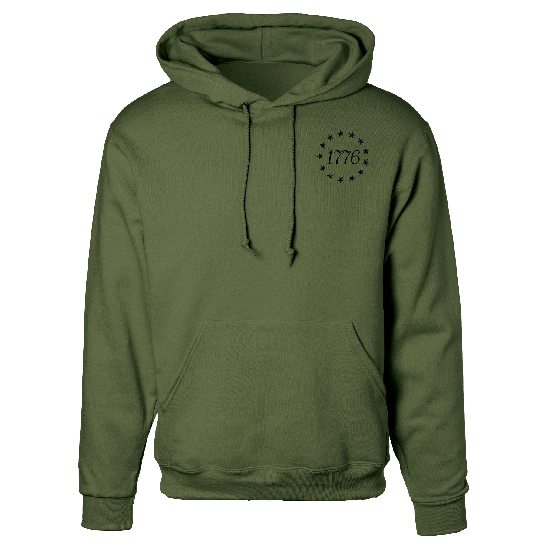 1776 Betsy Ross Flag Hoodie - Back Design - Image 24