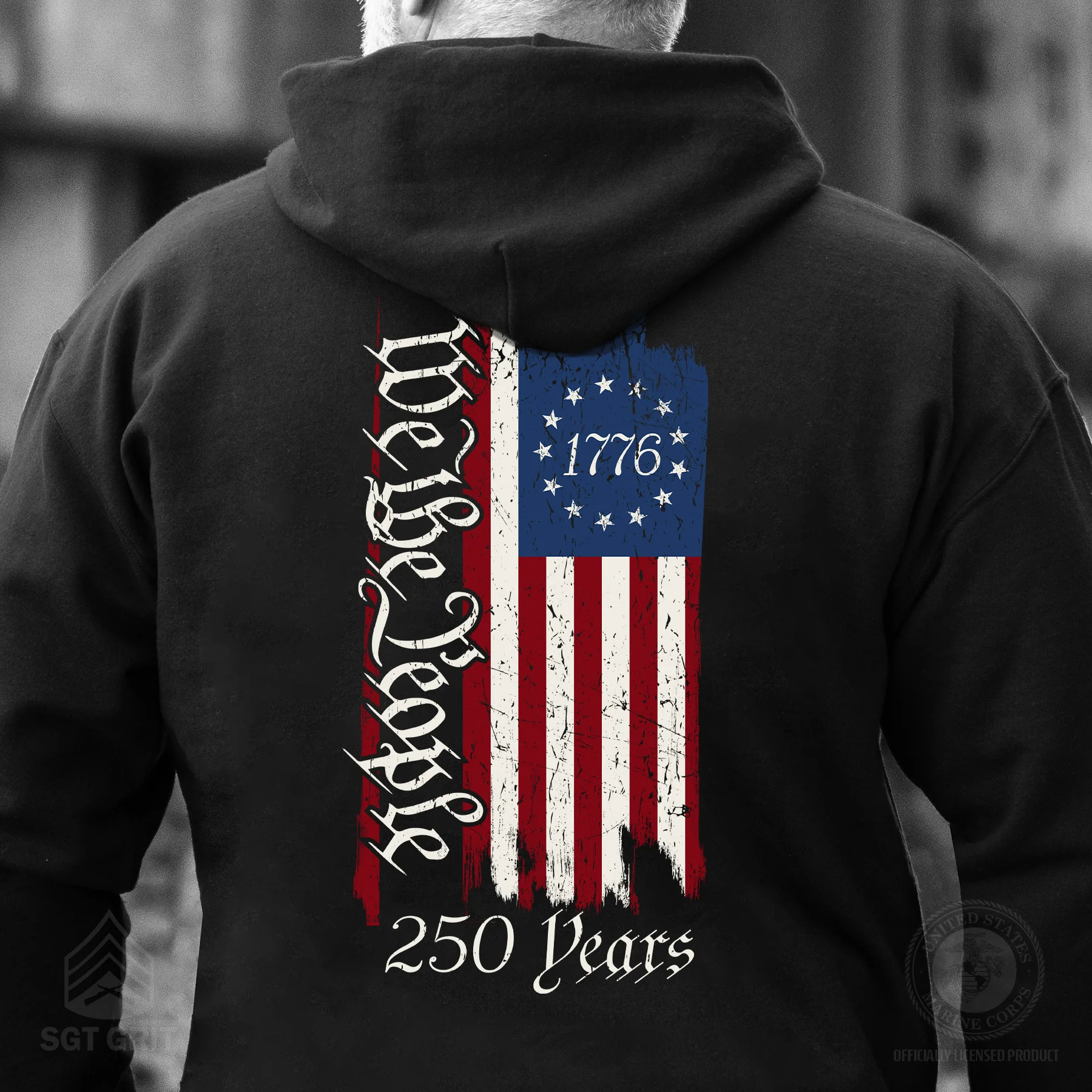 250 Years We The People Flag Hoodie - Image 2