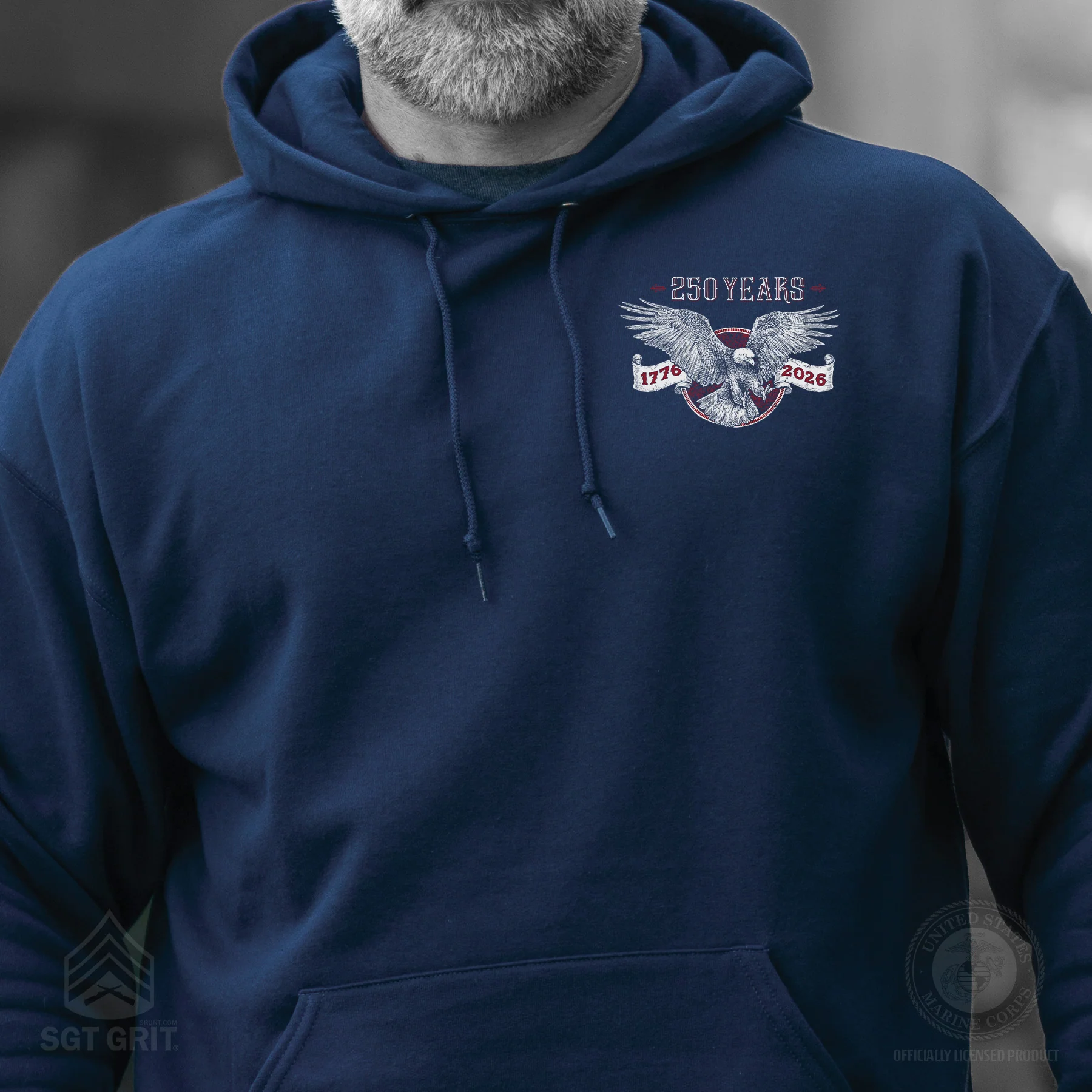 250 Years of Liberty & Freedom Hoodie - Back Design - Image 2