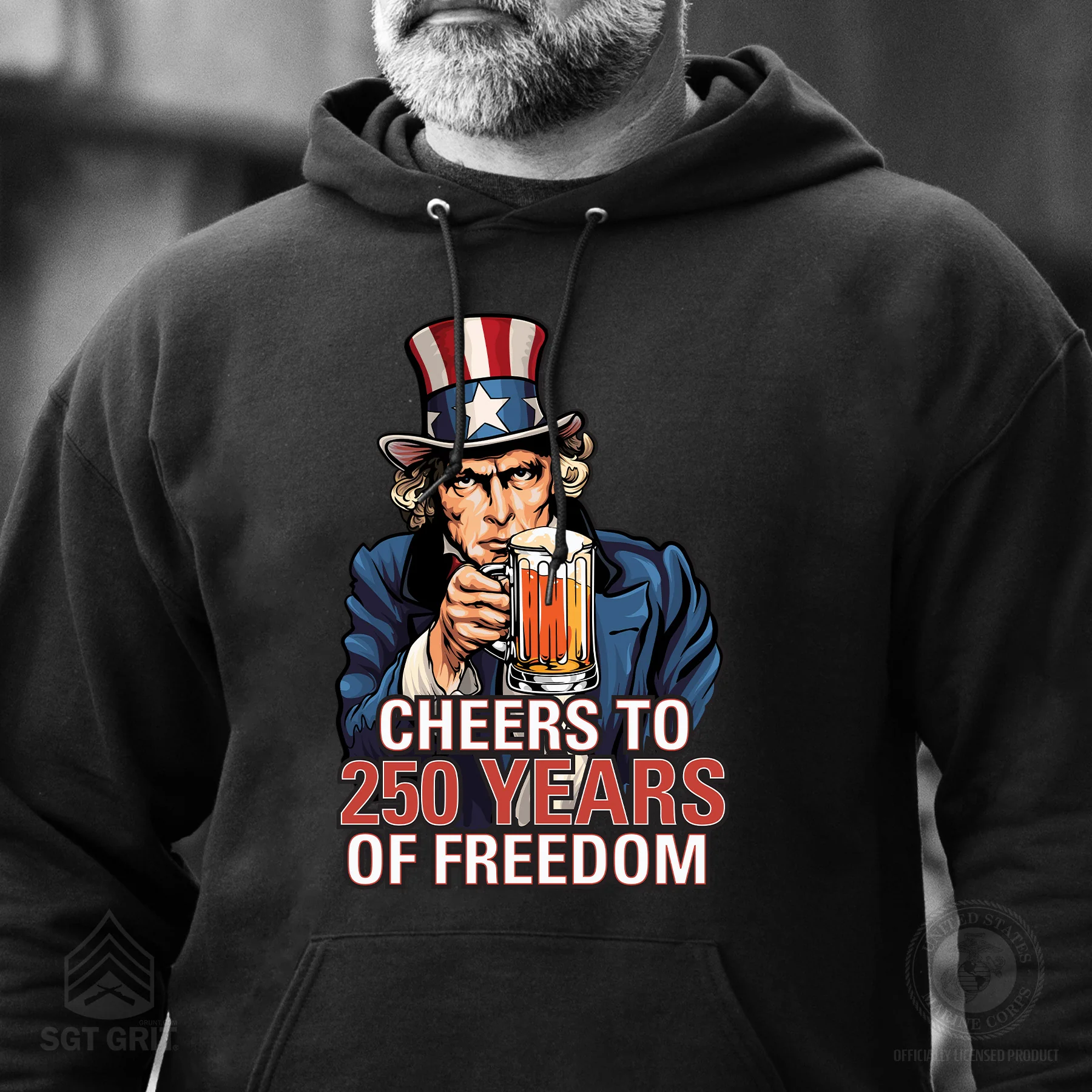 Cheers to 250 Years of Freedom Hoodie - Image 5