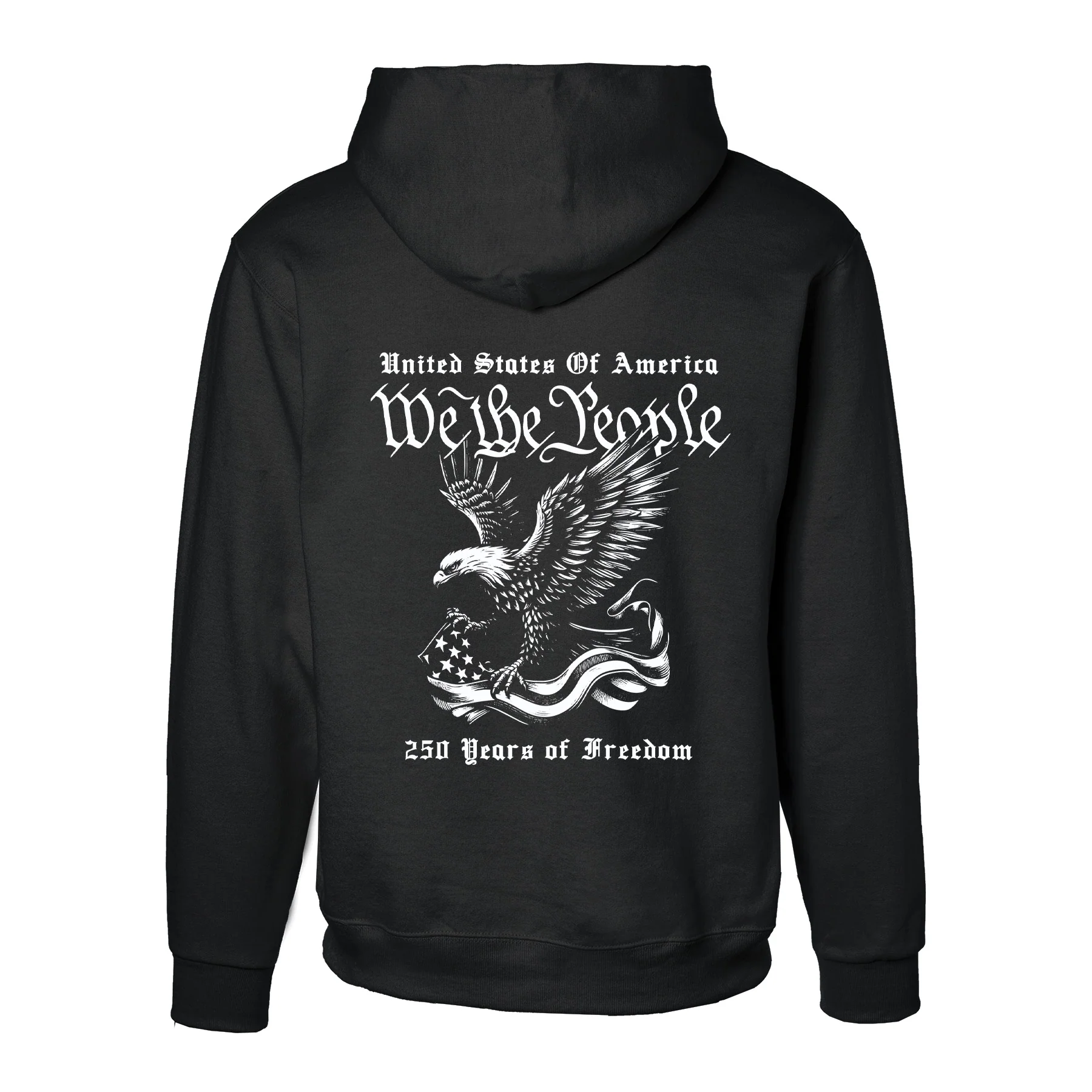 We The People 250 Years Eagle Hoodie- Back Design - Image 10