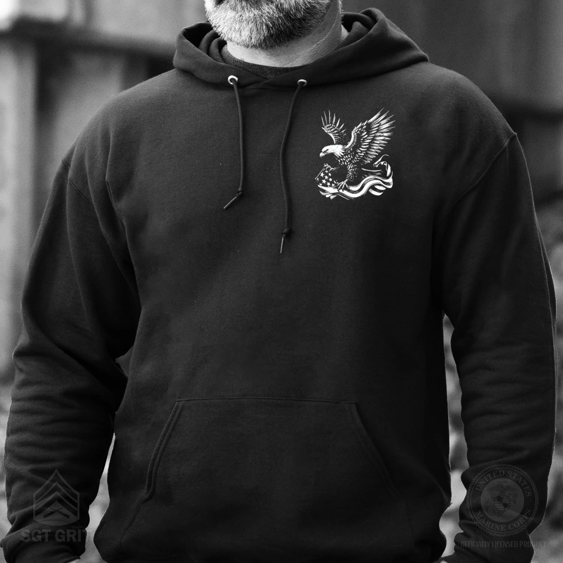 We The People 250 Years Eagle Hoodie- Back Design - Image 5