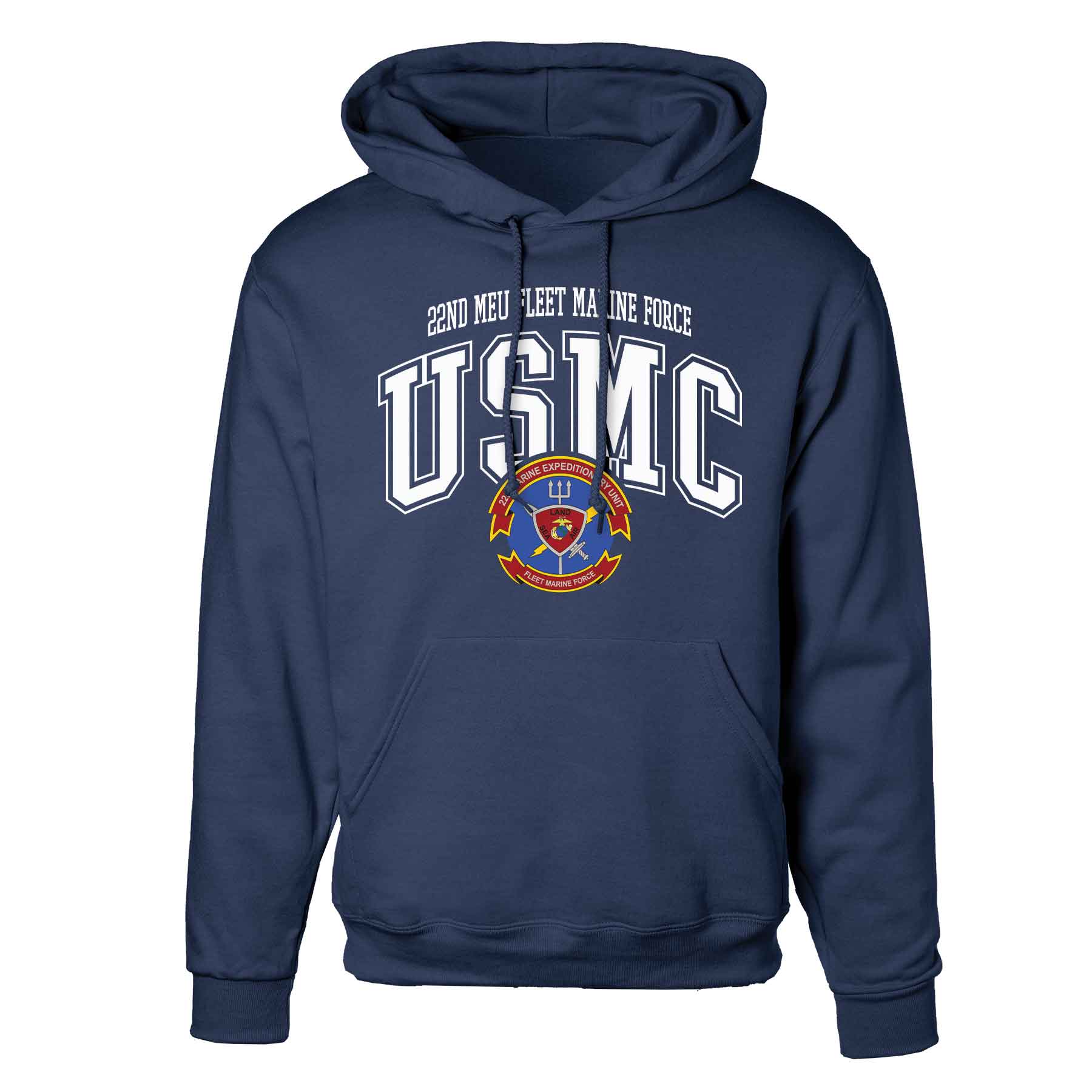 22nd MEU Fleet Marine Force Arched Hoodie - Image 3
