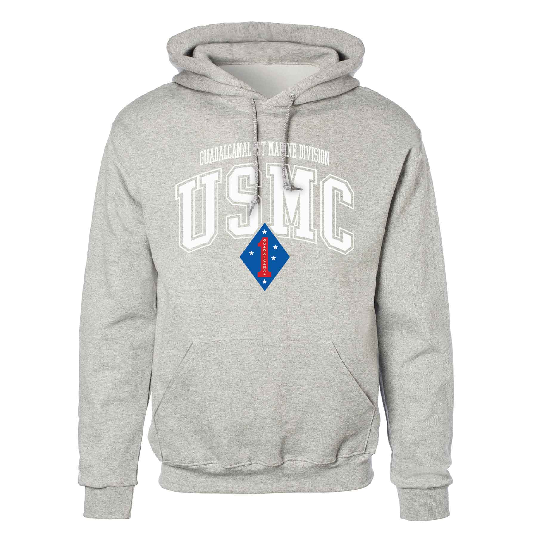 Guadalcanal 1st Marine Division Arched Hoodie - Image 2