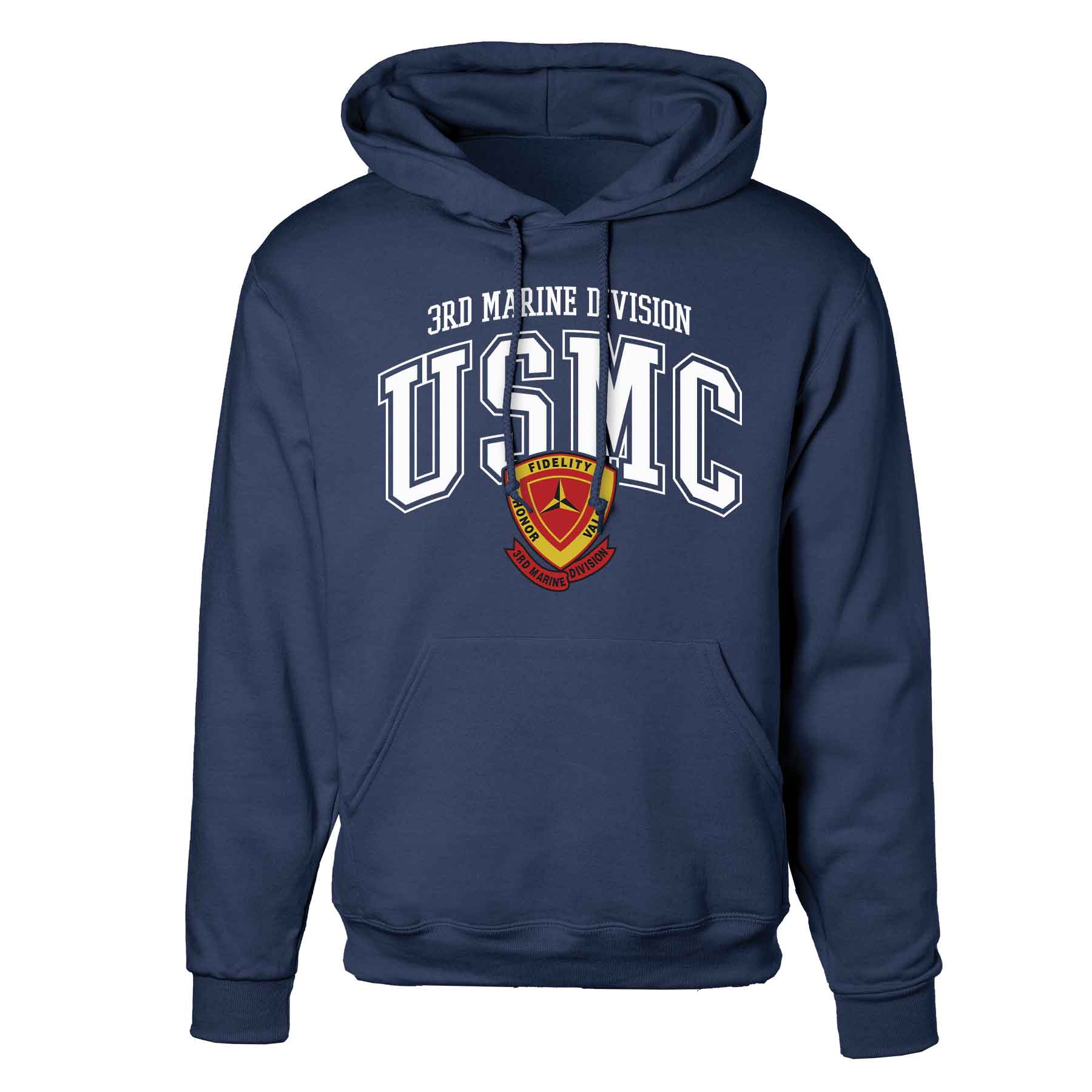 3rd Marine Division Arched Hoodie - Image 3