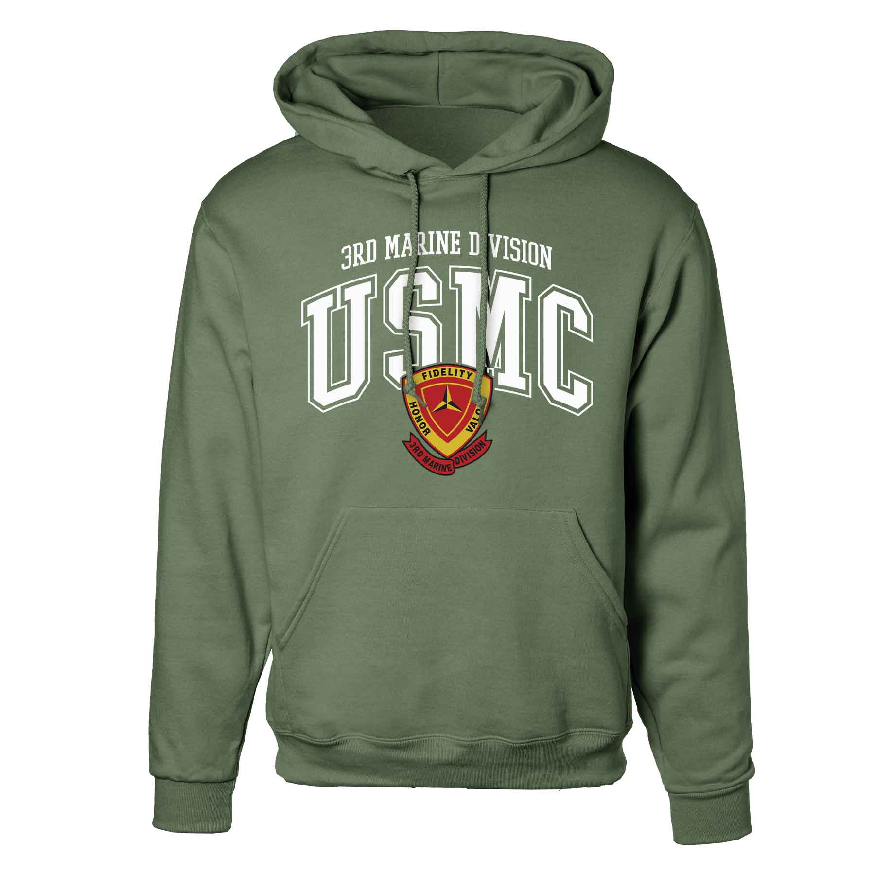 3rd Marine Division Arched Hoodie - Image 4