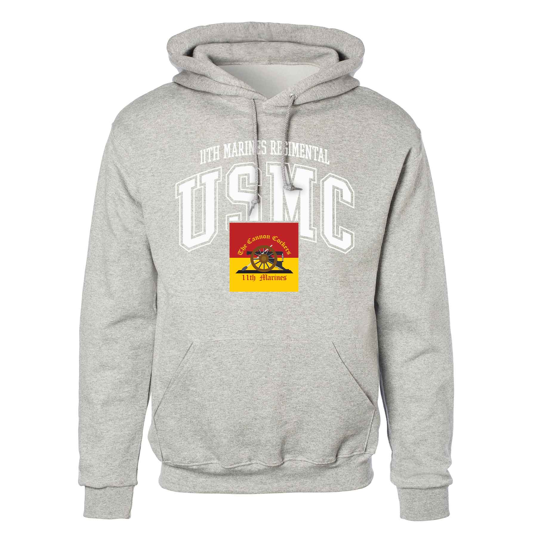 11th Marines Regimental Arched Hoodie - Image 2