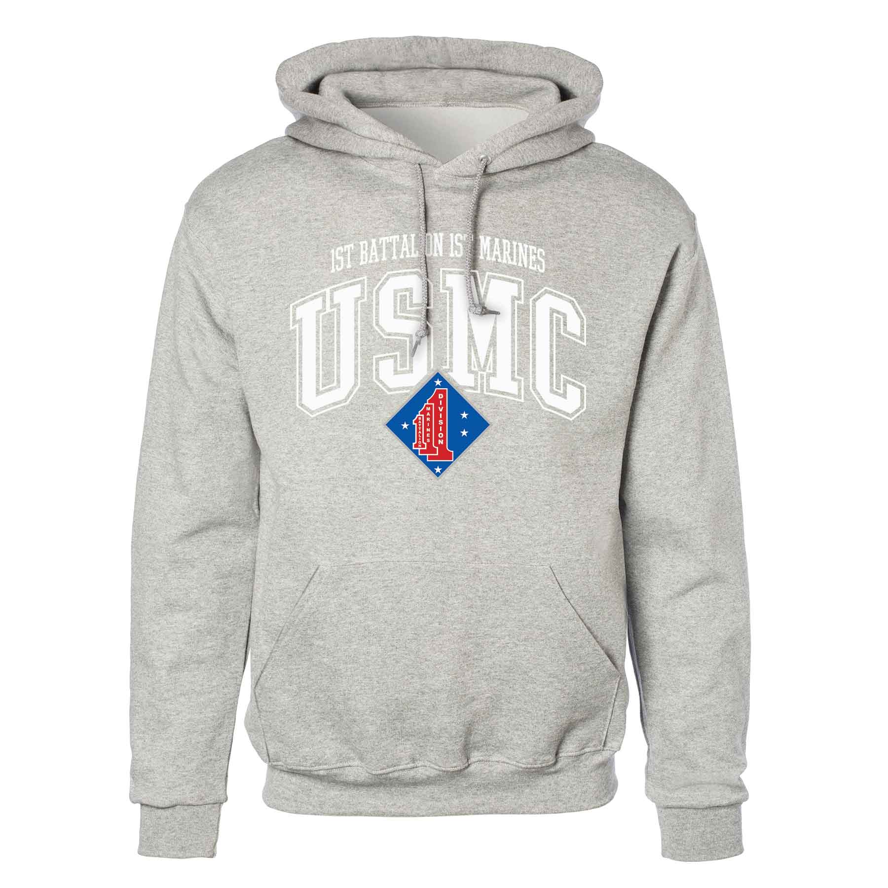 1st Battalion 1st Marines Arched Hoodie - Image 2