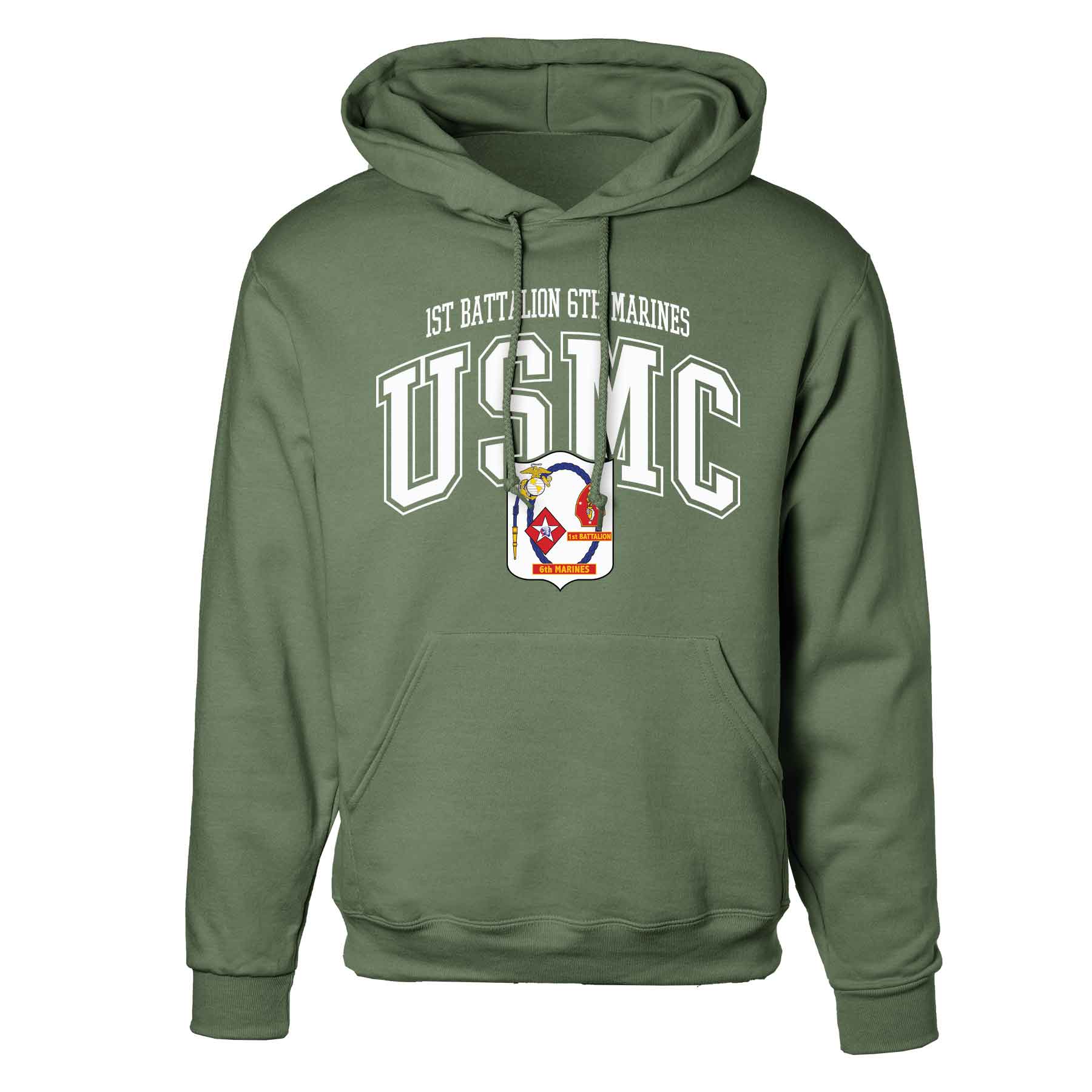 1st Battalion 6th Marines Arched Hoodie - Image 4