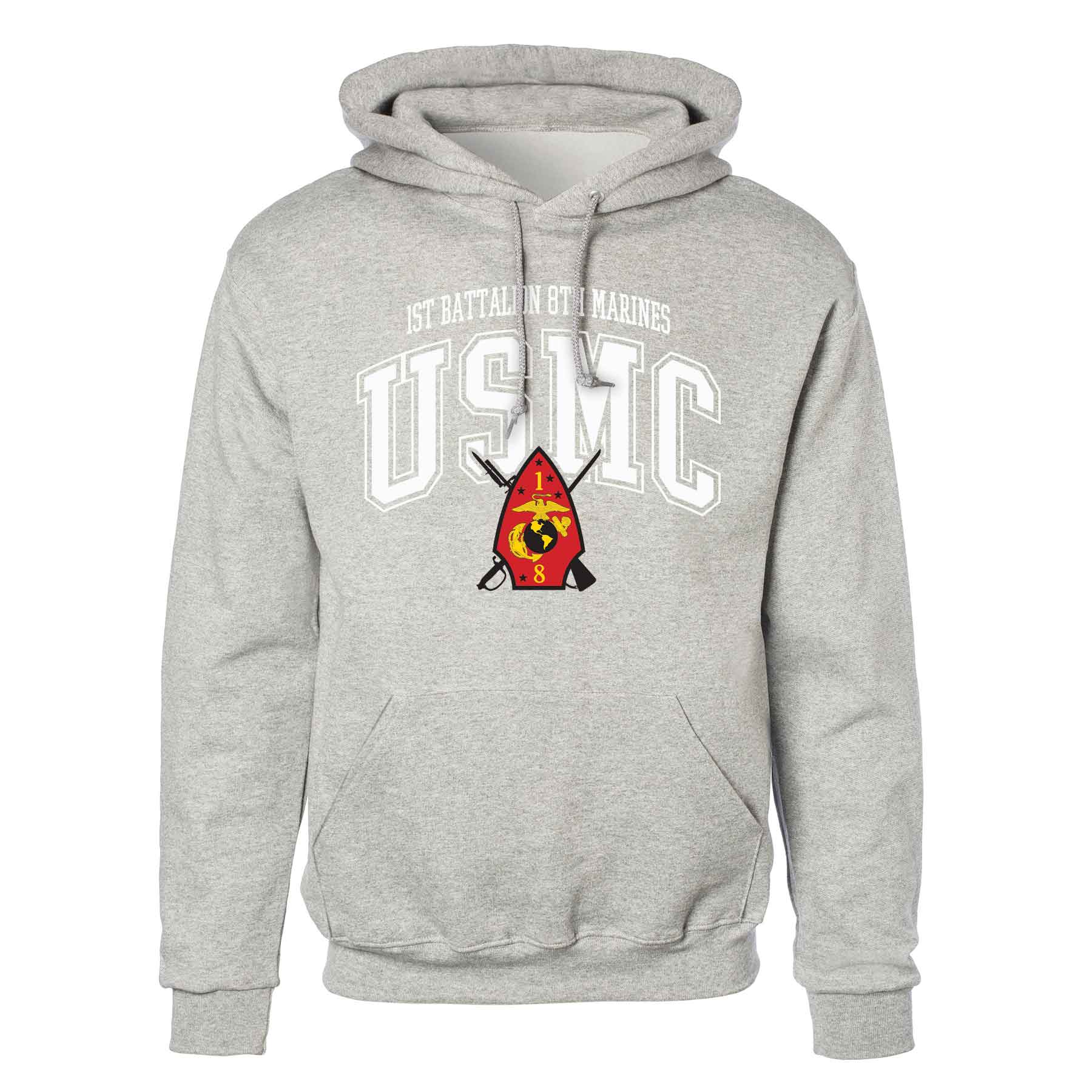 1st Battalion 8th Marines Arched Hoodie - Image 2