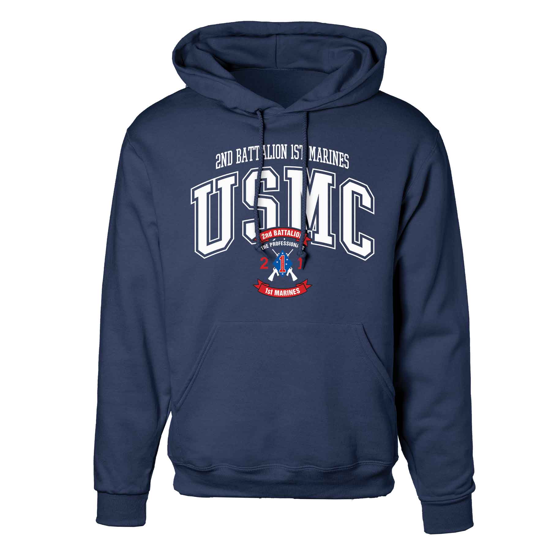 2nd Battalion 1st Marines Arched Hoodie - Image 3