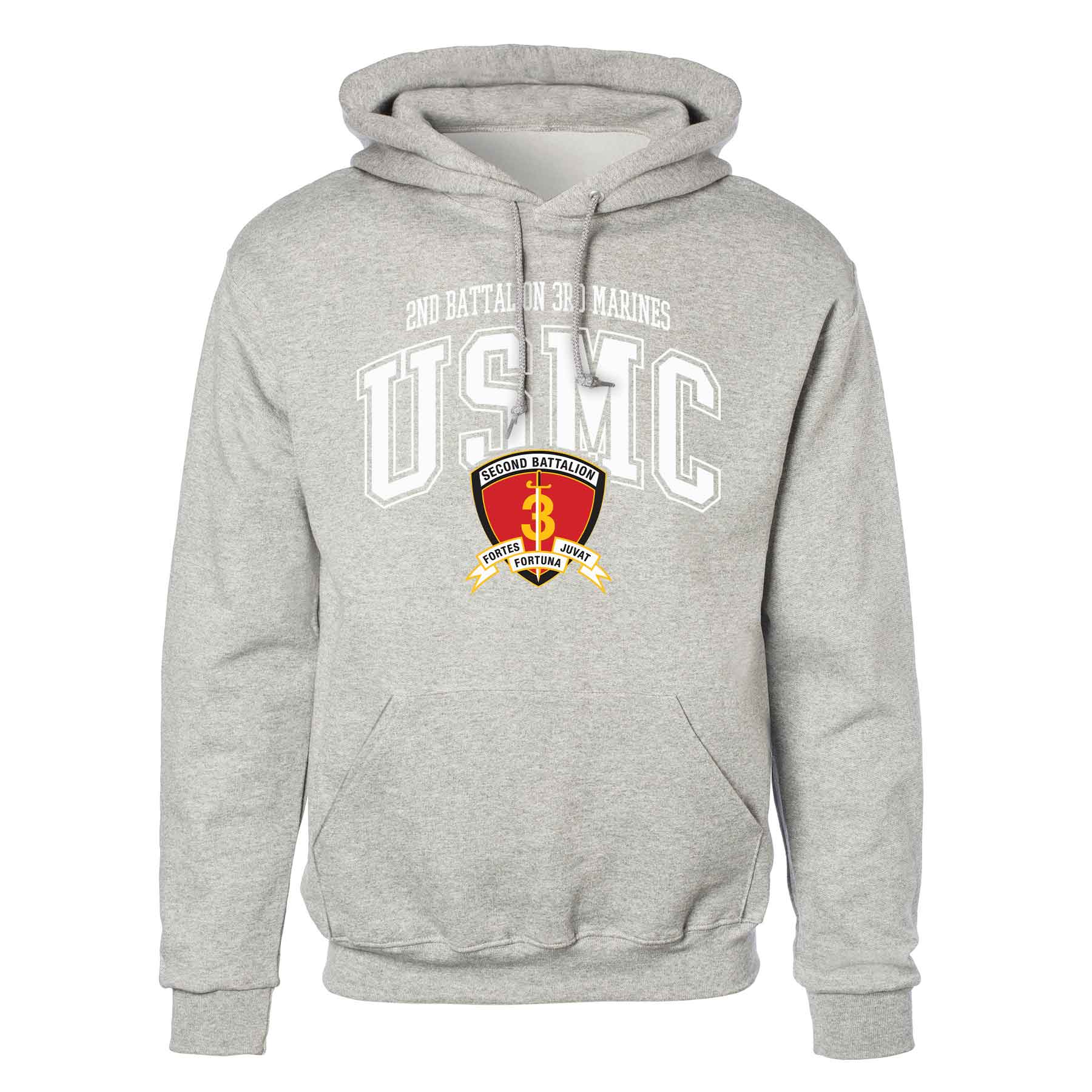 2nd Battalion 3rd Marines Arched Hoodie - Image 2