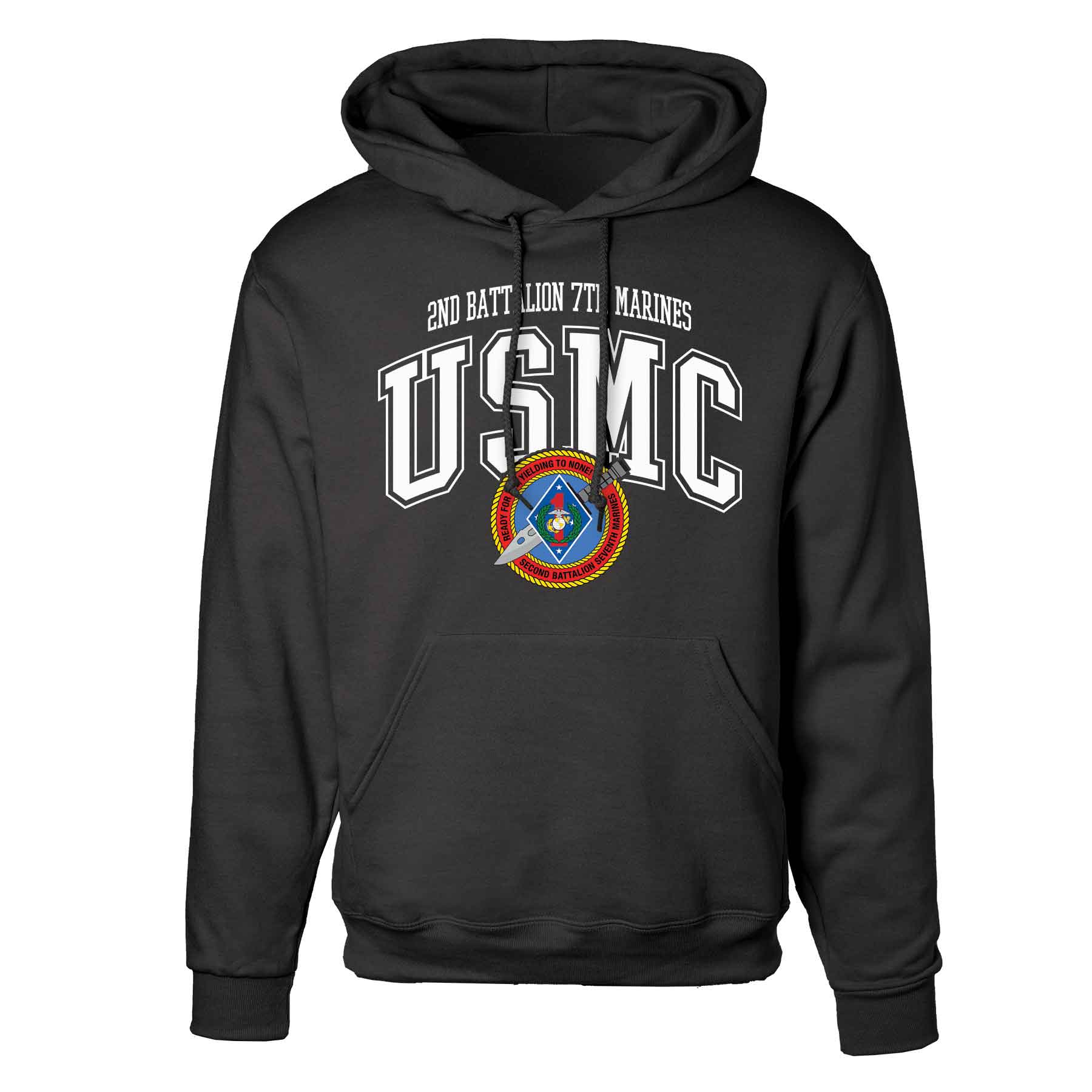 2nd Battalion 7th Marines Arched Hoodie