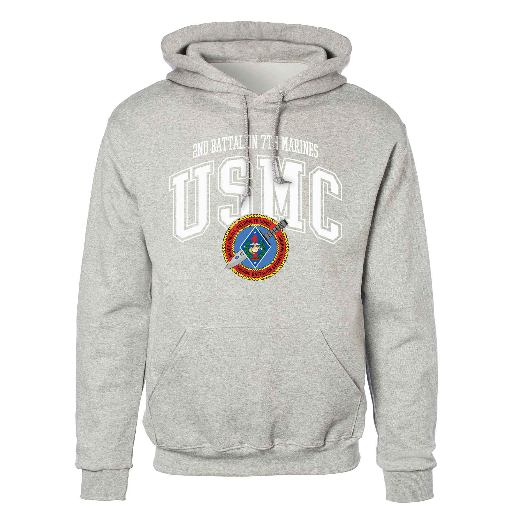 2nd Battalion 7th Marines Arched Hoodie - Image 2