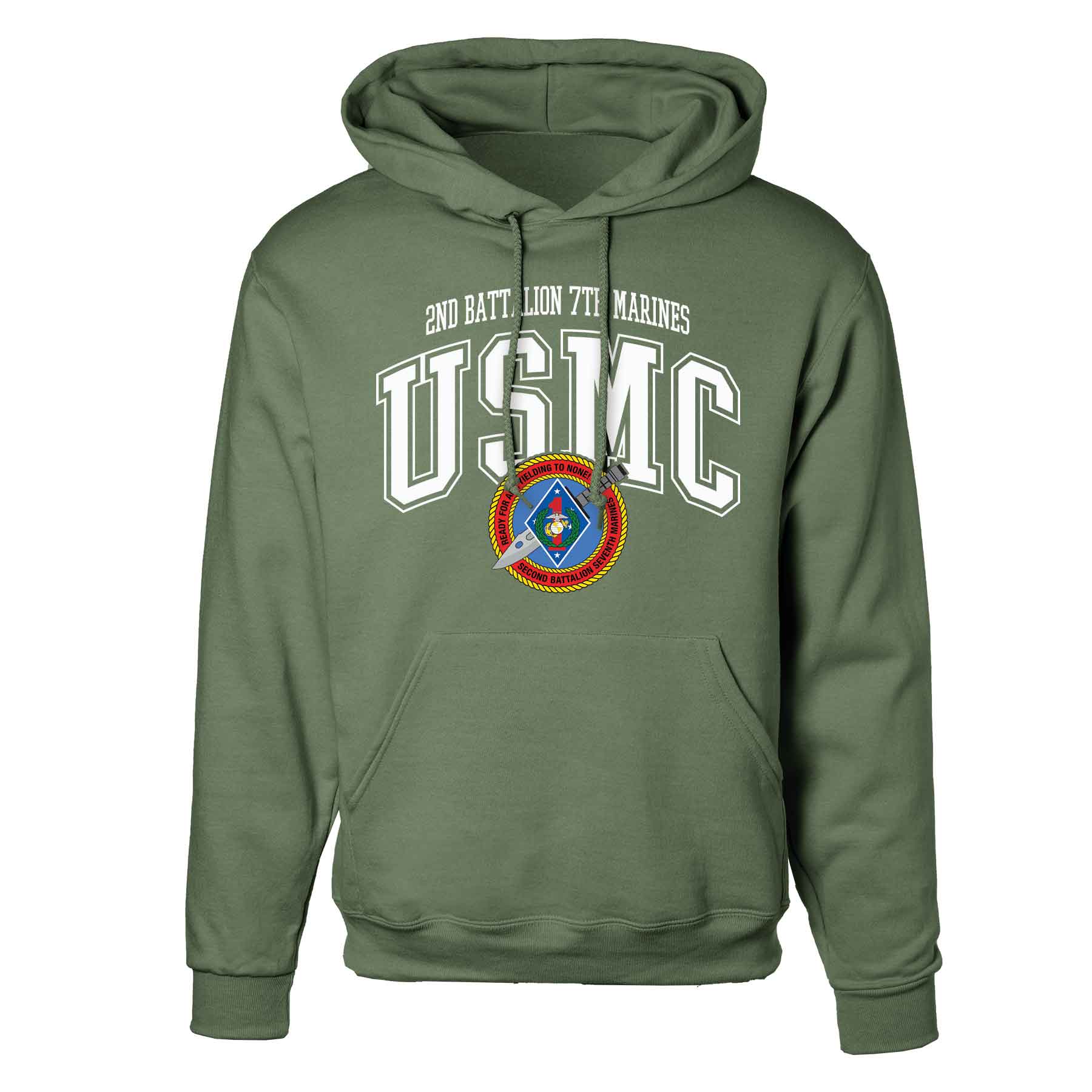 2nd Battalion 7th Marines Arched Hoodie - Image 4