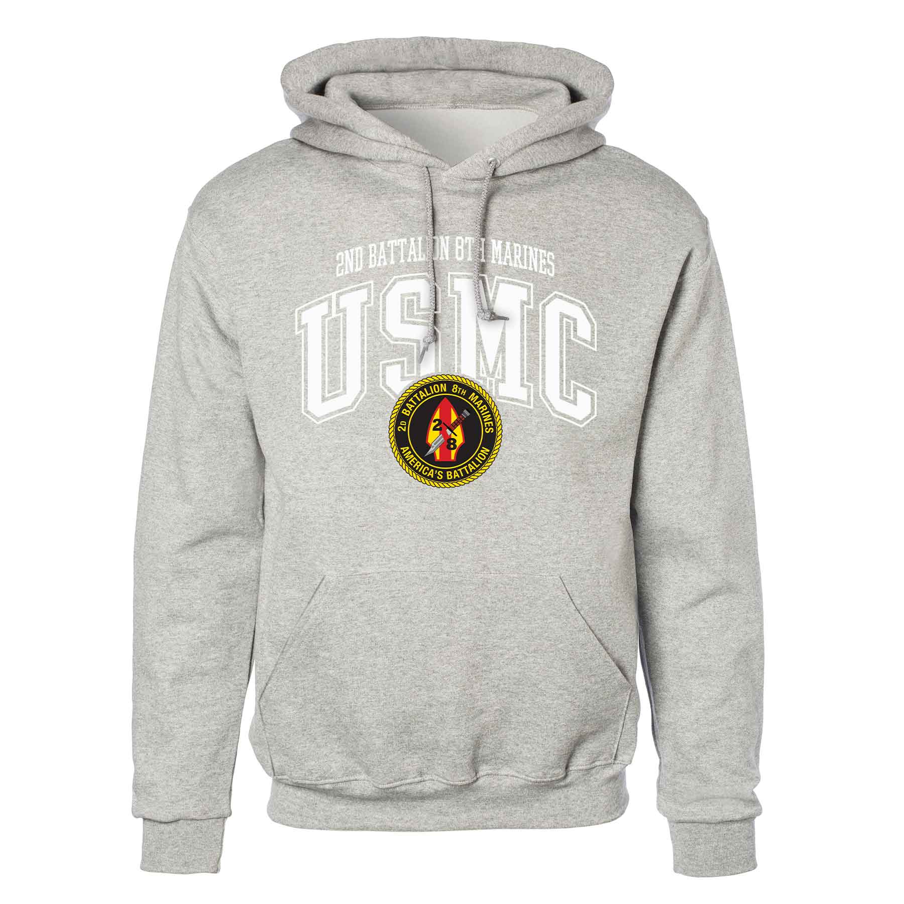 2nd Battalion 8th Marines Arched Hoodie - Image 2