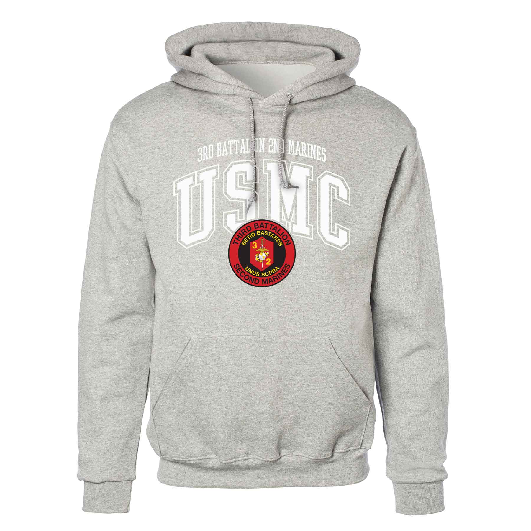 3rd Battalion 2nd Marines Arched Hoodie - Image 2