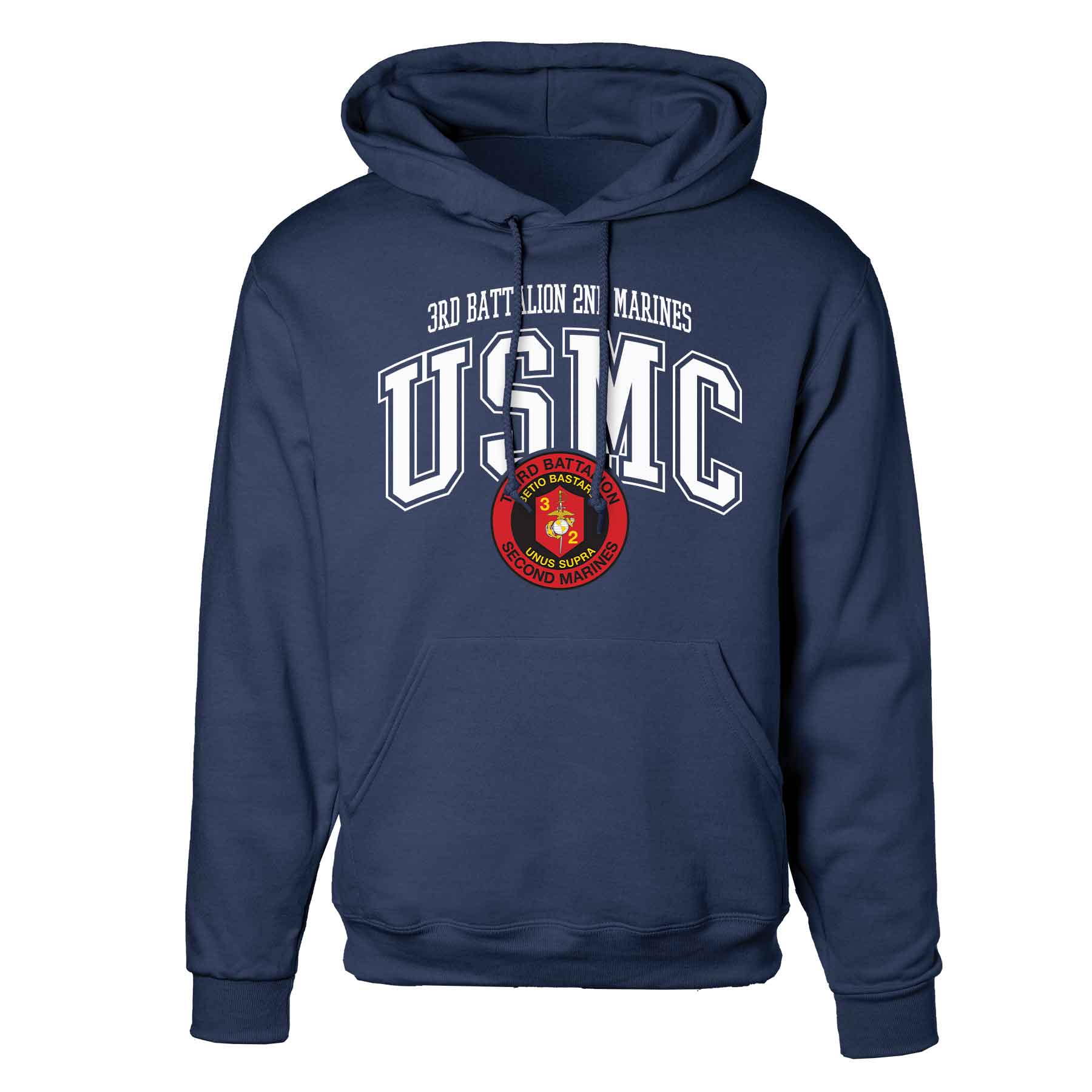 3rd Battalion 2nd Marines Arched Hoodie - Image 3