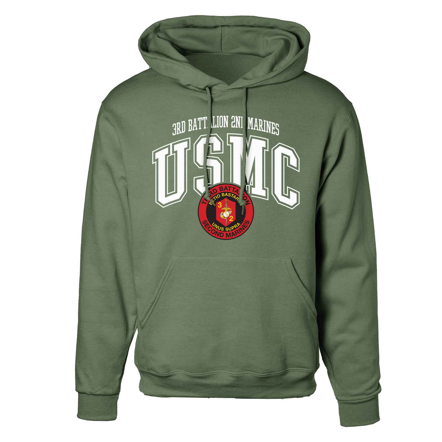 3rd Battalion 2nd Marines Arched Hoodie - Image 4