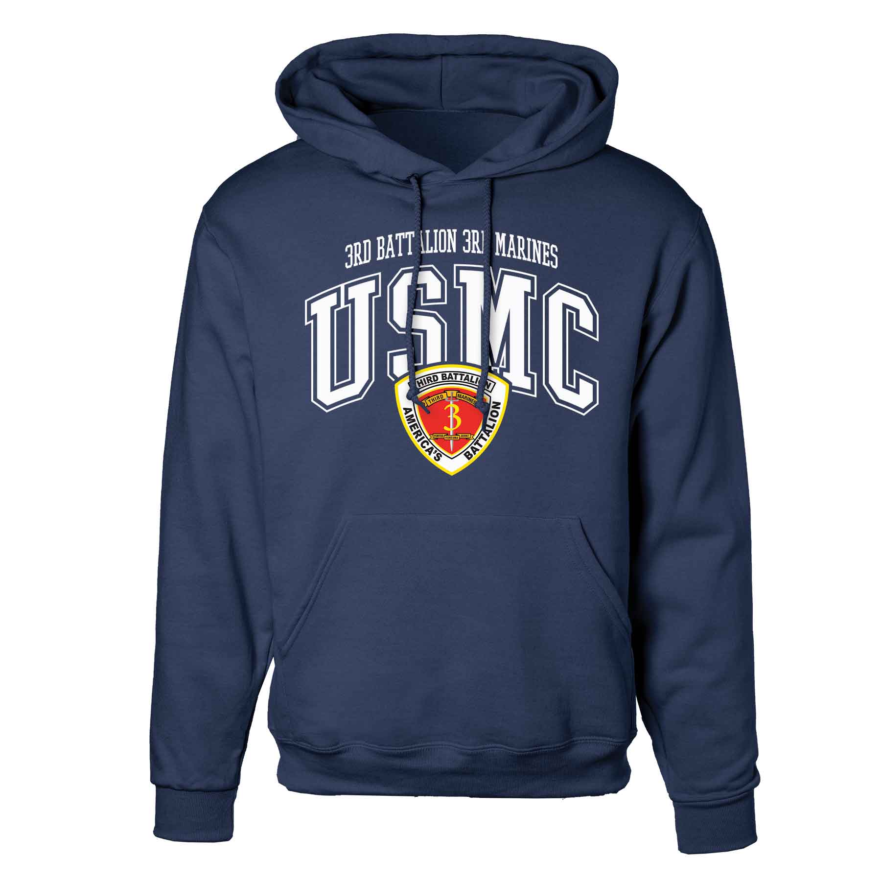 3rd Battalion 3rd Marines Arched Hoodie - Image 3