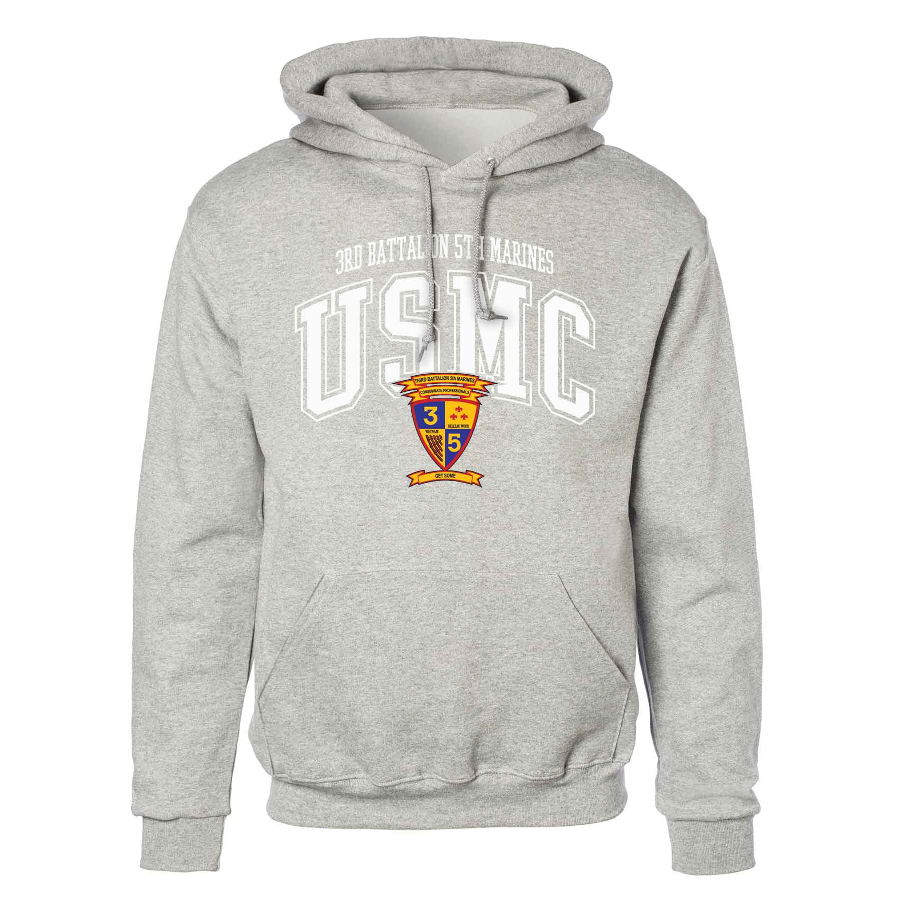 3rd Battalion 5th Marines Arched Hoodie - Image 2